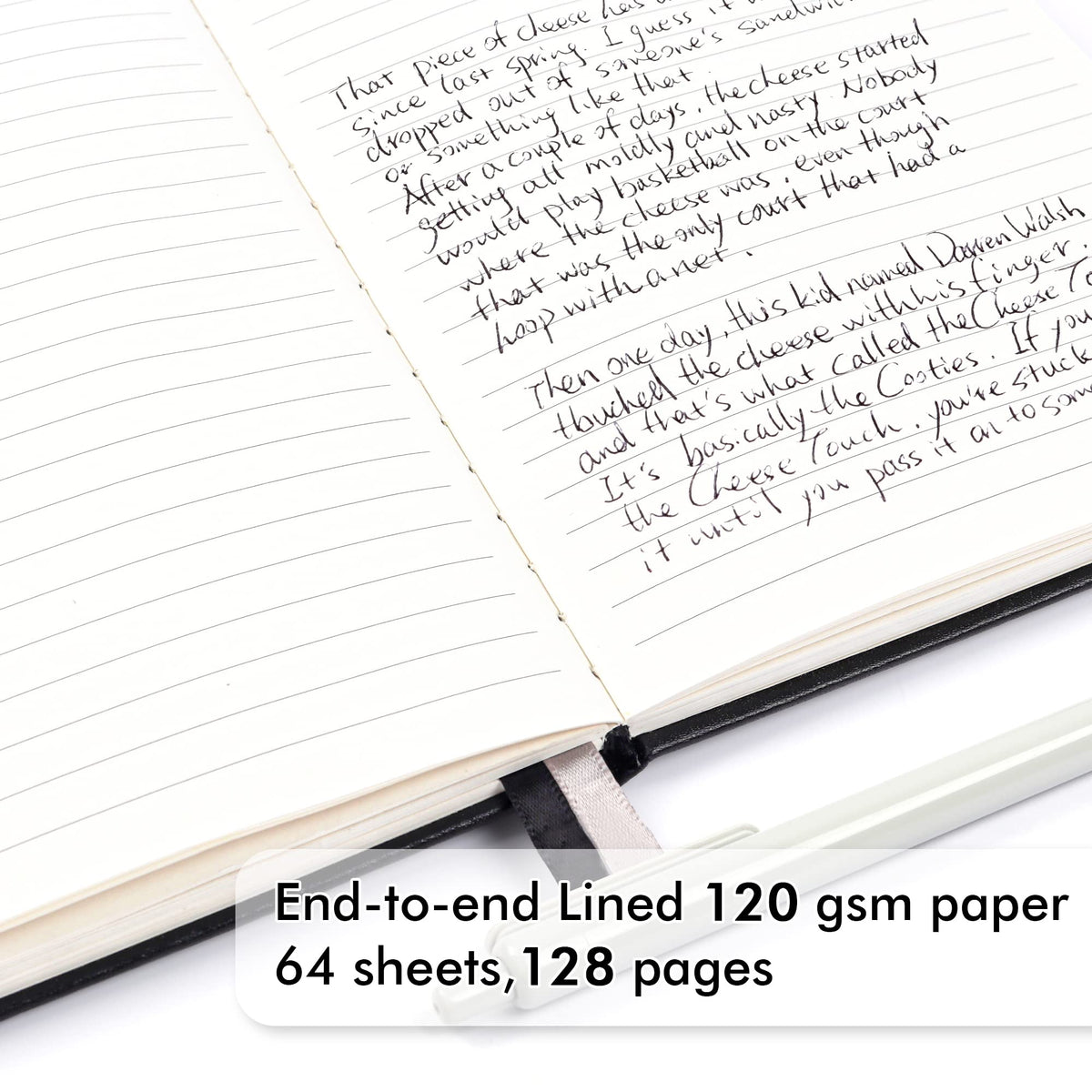 5 Pack Journal Notebook Bulk for School, Feela Hardcover Business Notebooks Classic Ruled Lined
