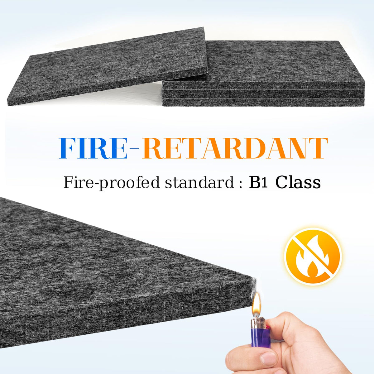 DOLLAR BOSS Felt Cork Board Tiles, 4 Packs 12" x 12" 1/2" Thick Cork Bulletin Board Self Adhesive