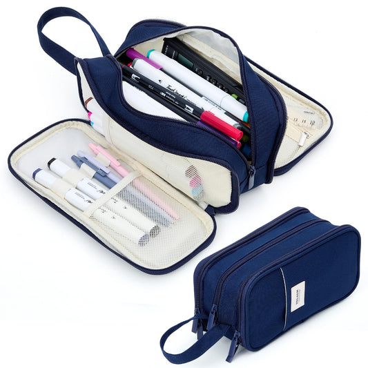 VELAUN Pencil Case Pouch, Large Capacity Pencil Box Bag, Aesthetic Pen Organizer for School