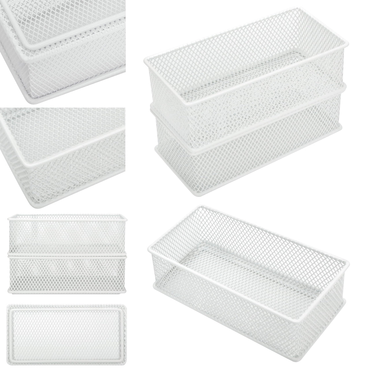 Annova Mesh Stackable Drawer Cabinet and Shelf Organizer Bins Storage Basket School Office Supply