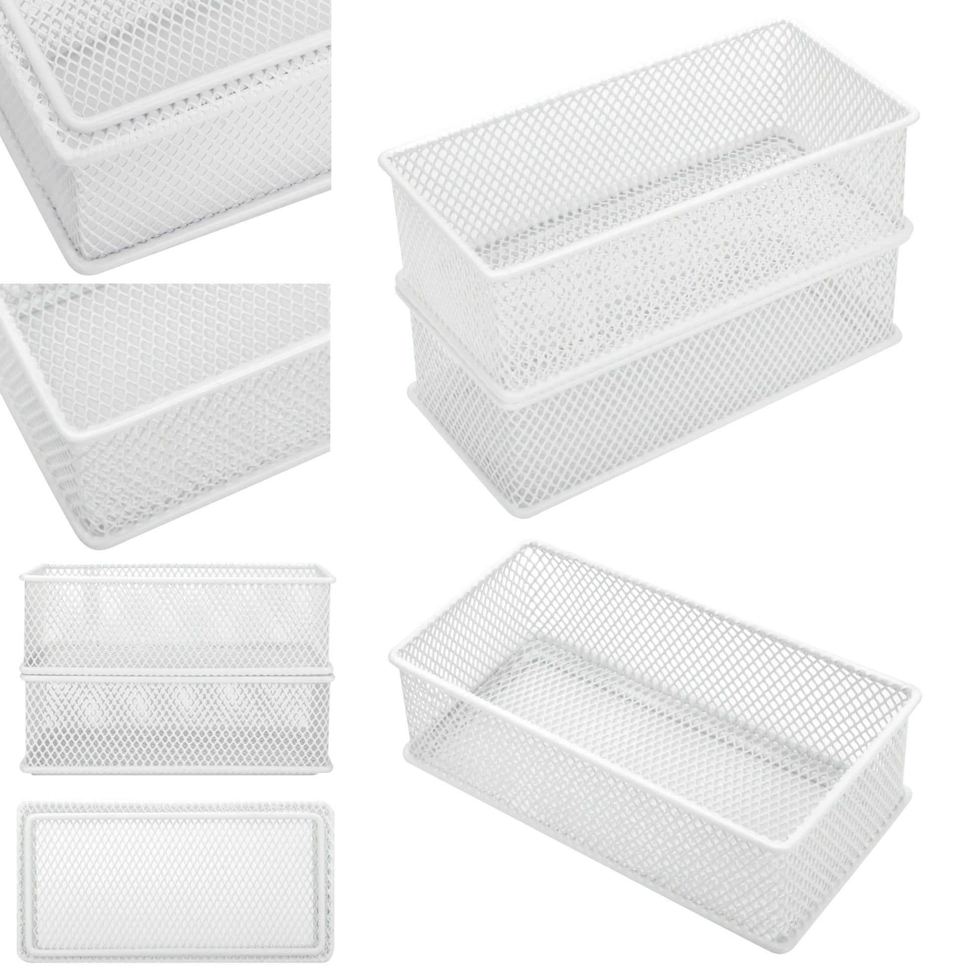 Annova Mesh Stackable Drawer Cabinet and Shelf Organizer Bins Storage Basket School Office Supply