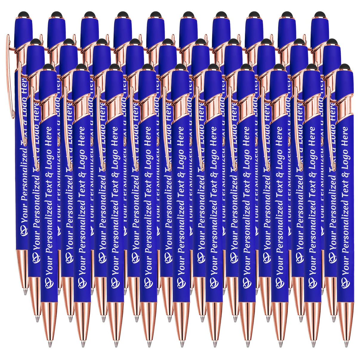 STREADVE Personalized Custom Pens 30 Engraved Writing Pen with Name Logo, Customized Promotional