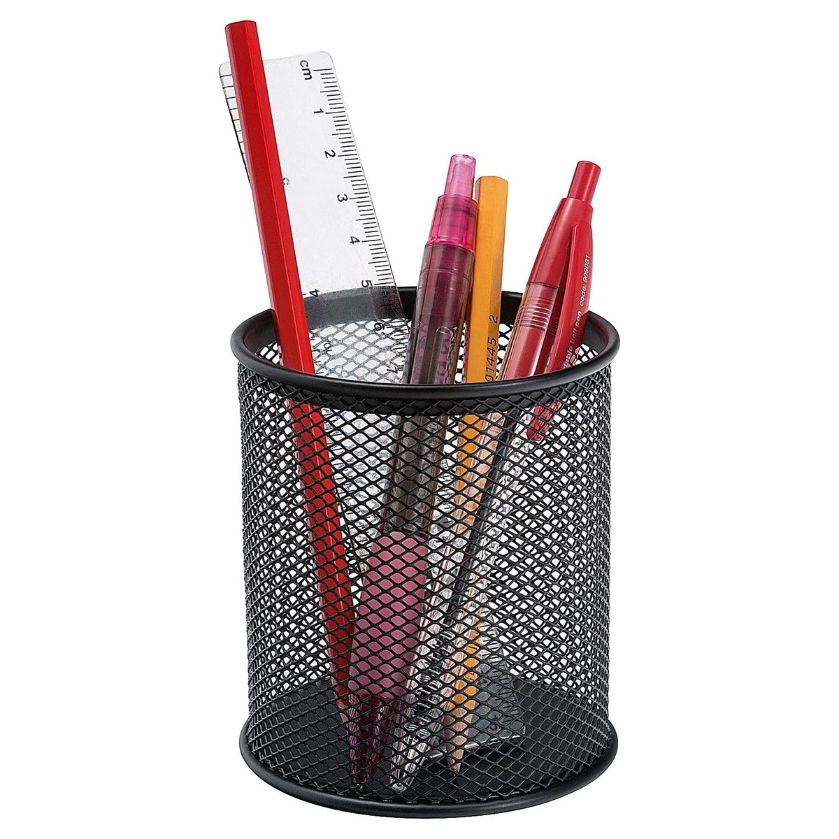 Q-Connect Pen Cup Metal Black (office Set) / Small Office Accessories/Type-Desktop/Kind-For
