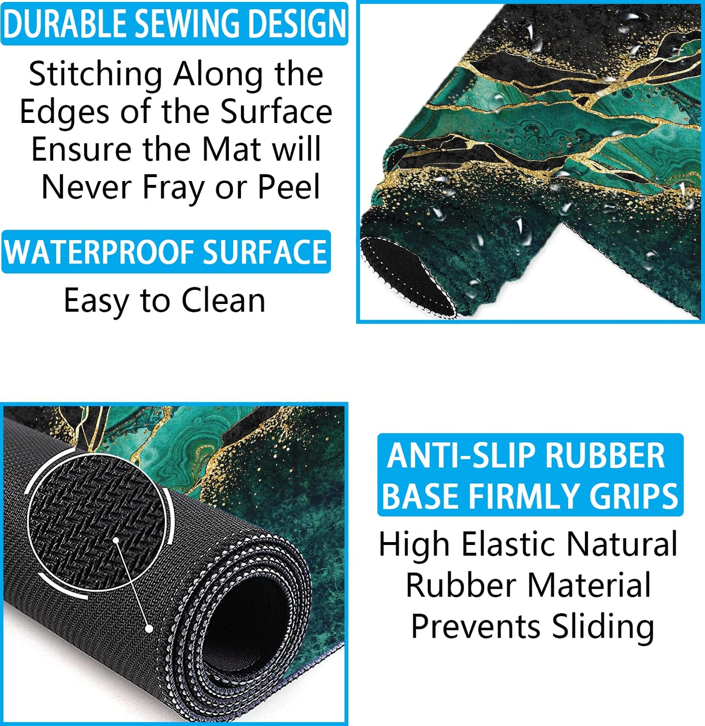 Large Mouse Pad with Wrist Rest, 4-in-1 Wrist Rest for Keyboard and Mouse