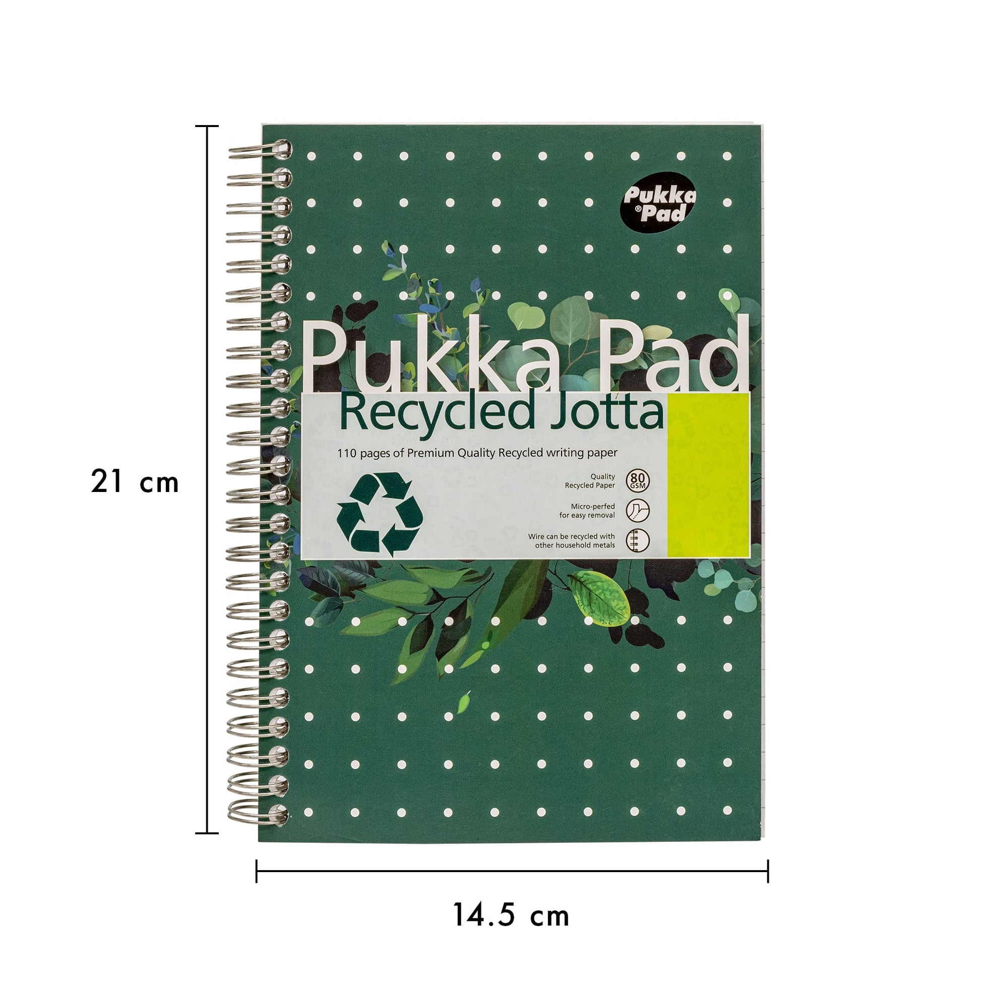 Pukka Recycled A5 PAD 80GSM 110PAGES