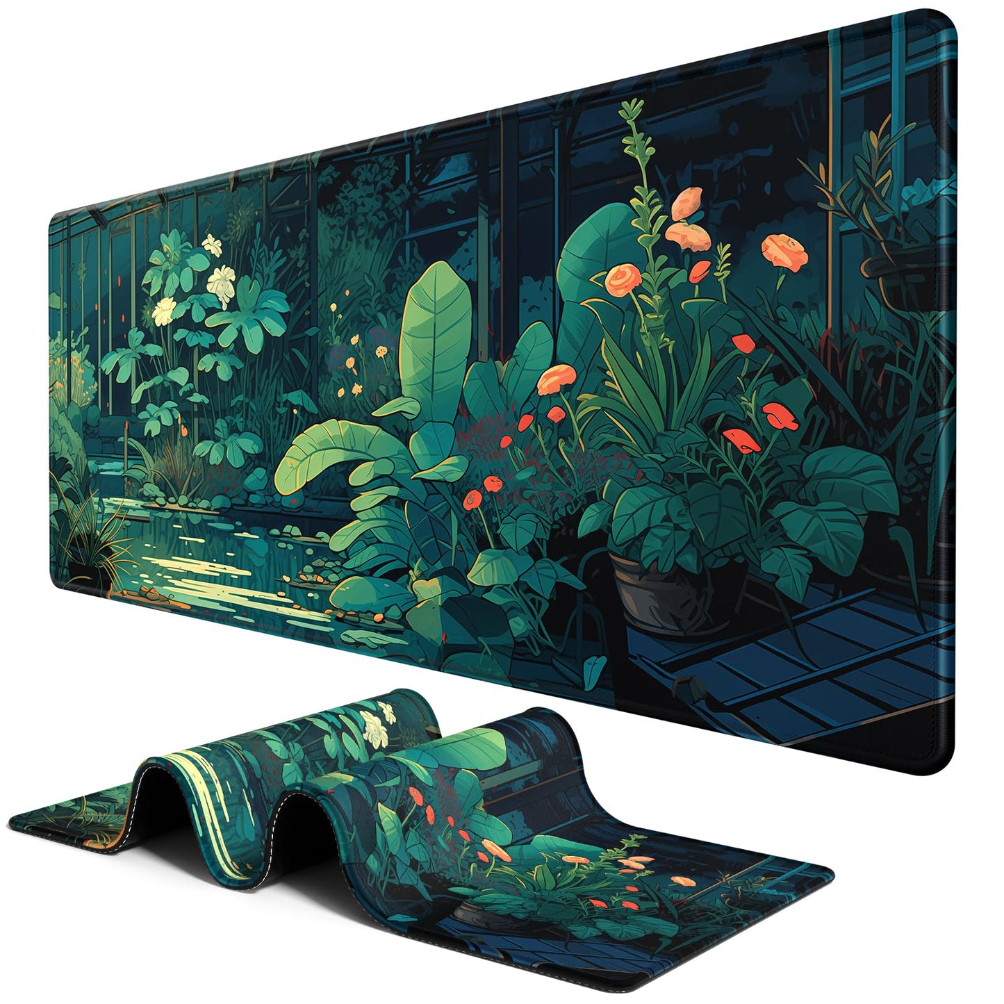 BOSOBO Large Mouse Pad, Desk Pad, XXL XL Extended Gaming Mouse Pad, Desk Mat for Office & Home
