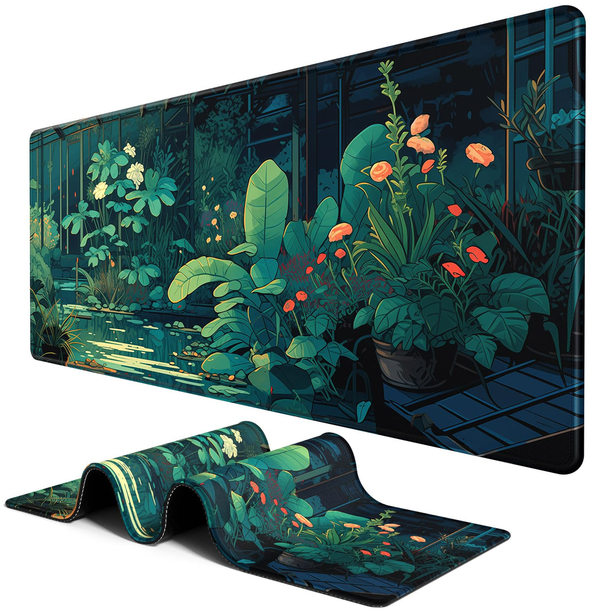 BOSOBO Large Mouse Pad, Desk Pad, XXL XL Extended Gaming Mouse Pad, Desk Mat for Office & Home