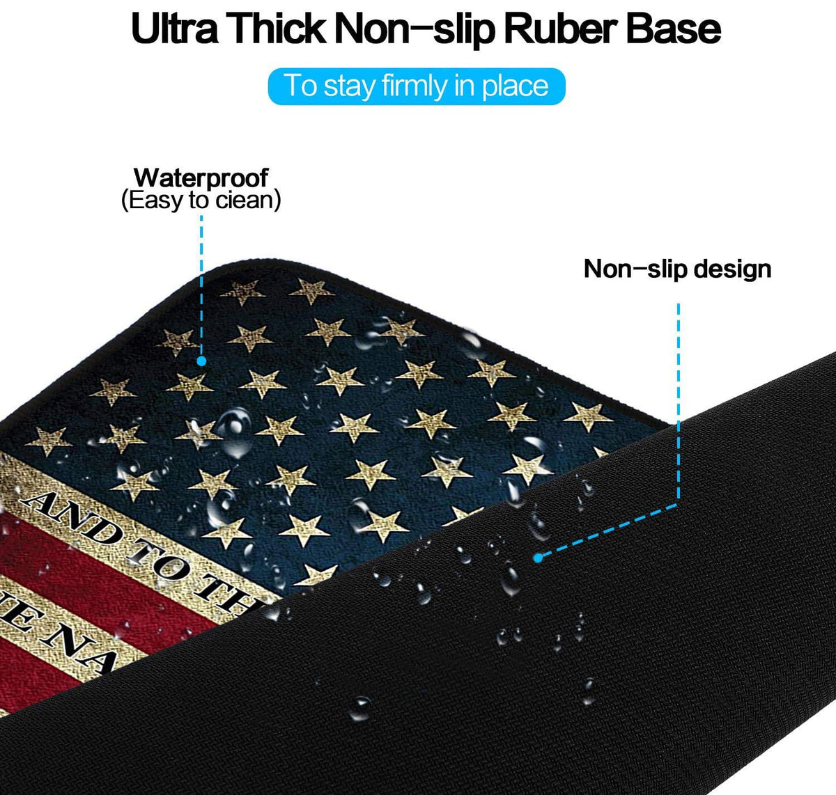 Extended Gaming Mouse Pad and Coaster, Large Non-Slip Rubber Base Mousepad with Stitched Edges