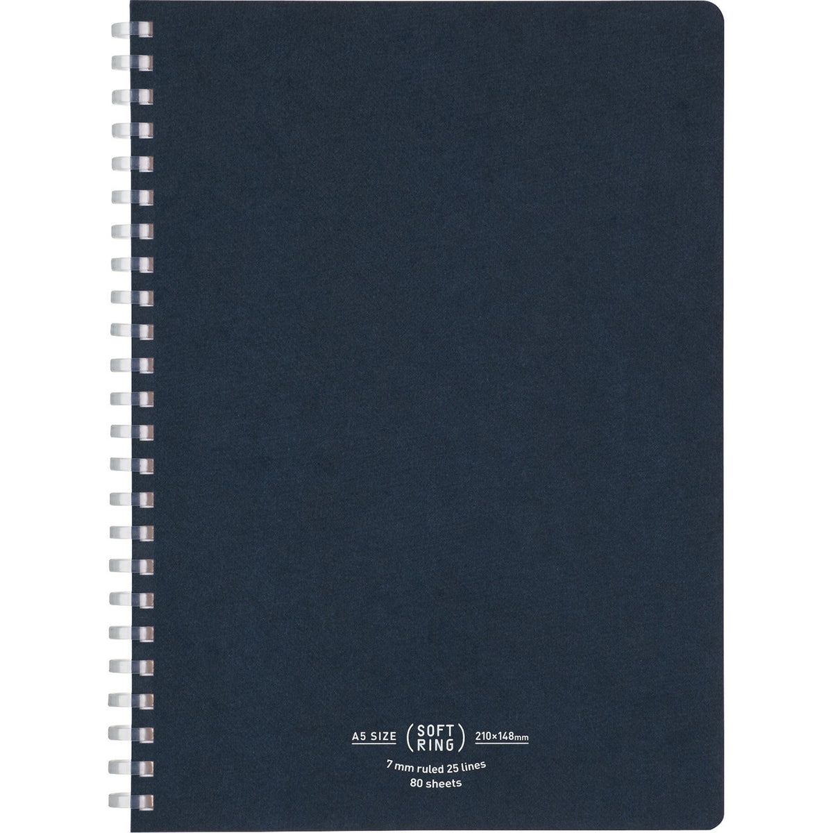 KOKUYO Spiral Lined Notebook, 8.3'' x 5.8'' Business Journal A5 Soft Ring Notebooks with 7 mm