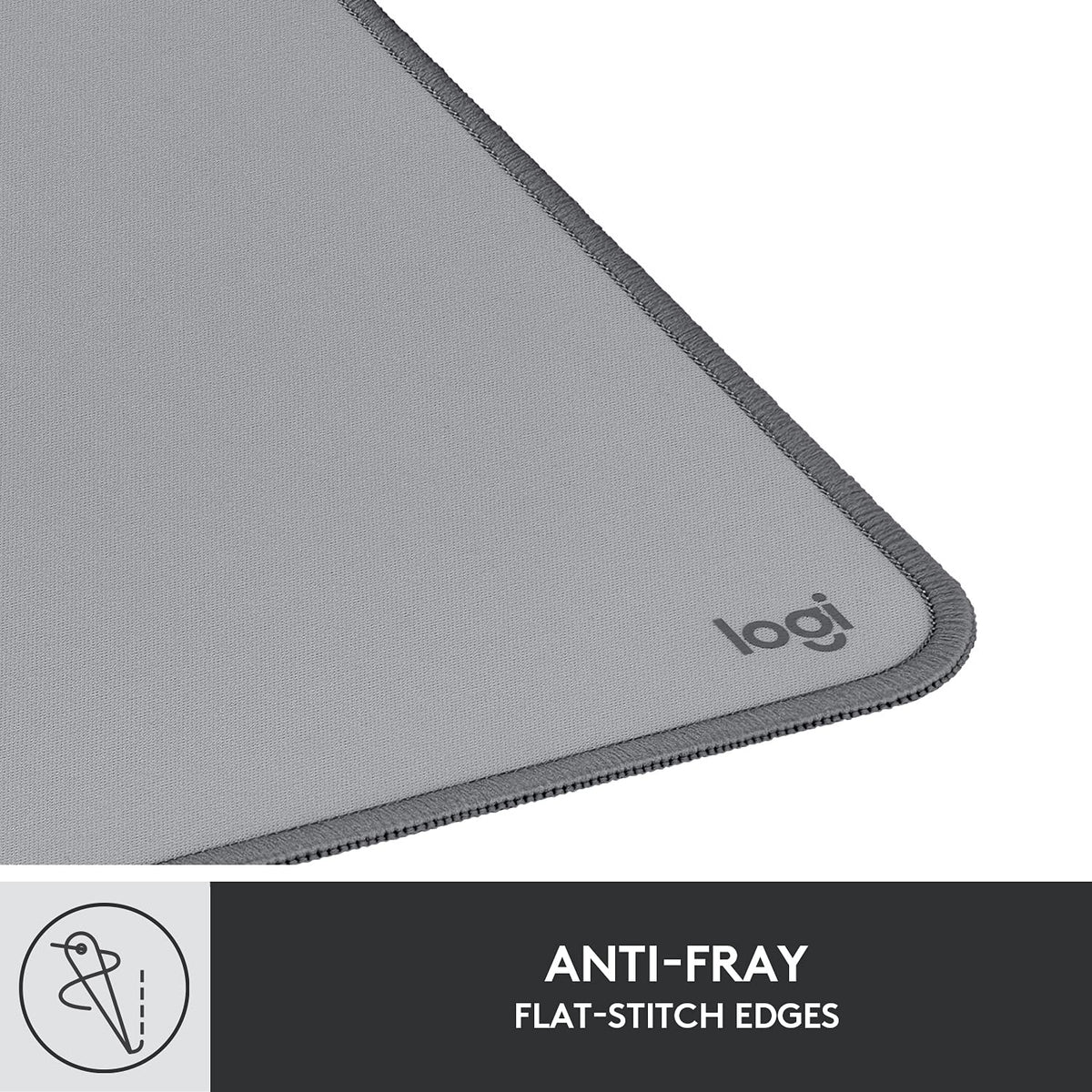 Logitech Studio Series Desk Mat Large 28x12 Inches - Mid Grey