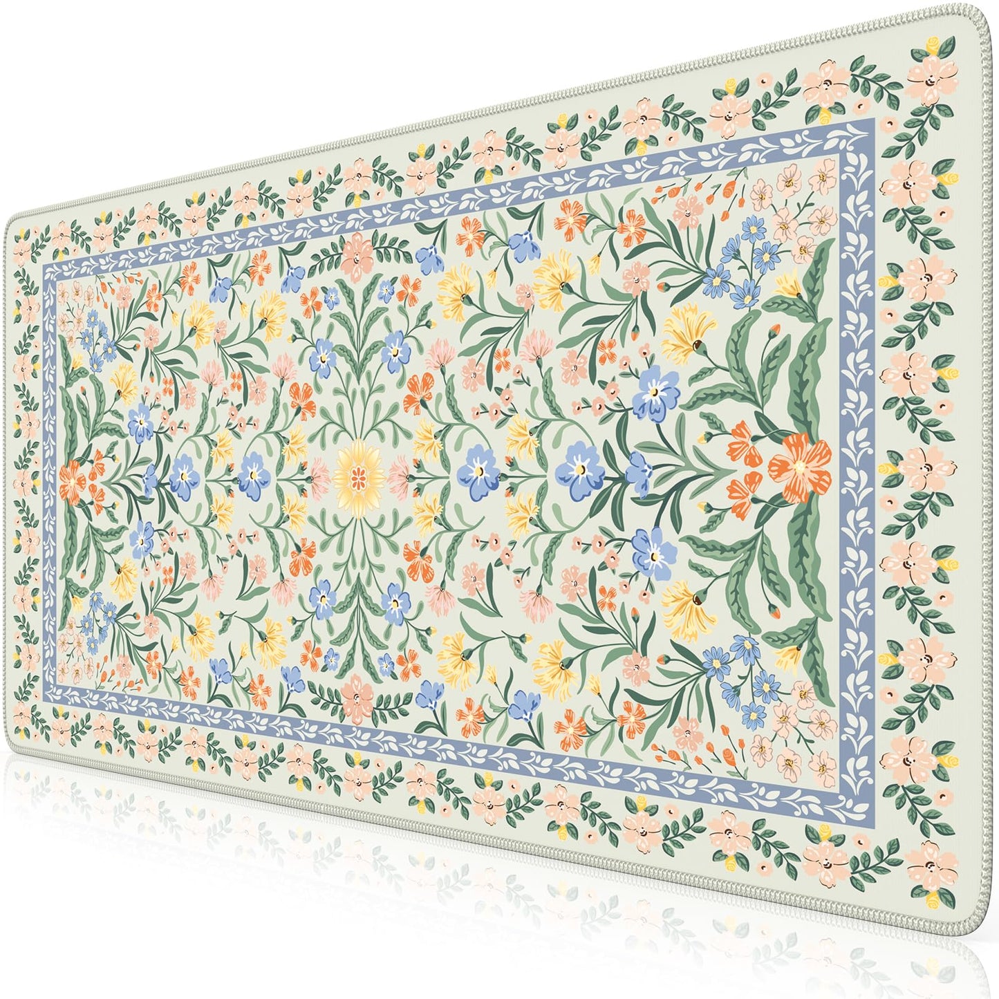 HAOCOO Large Desk Pad for Keyboard and Mouse, Non-Slip Office Mat(Green)