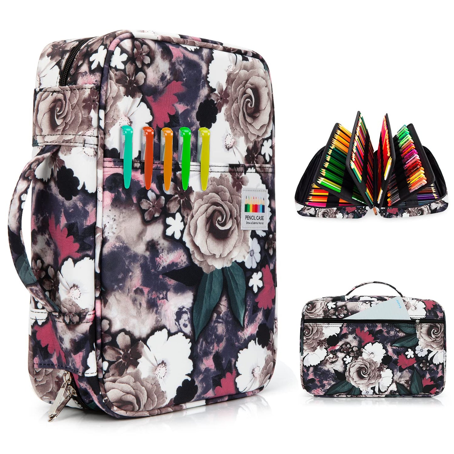 YOUSHARES Pencil Holder 300 Slots - 300 Slots large Pen Case Organizer with Multilayer Holder for