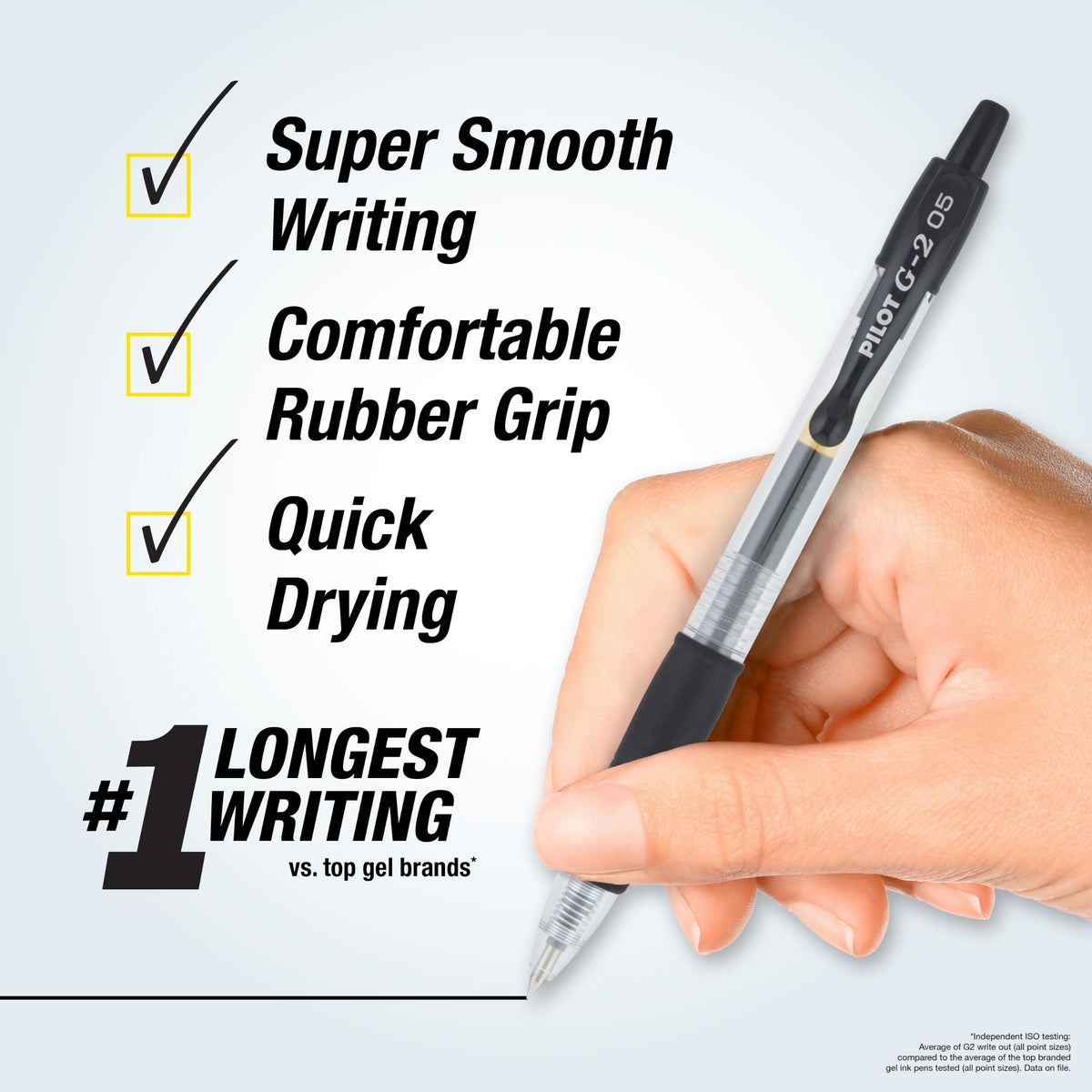 PILOT G2 Premium Gel Roller Pens, Gel Pens Black, Pack of 14