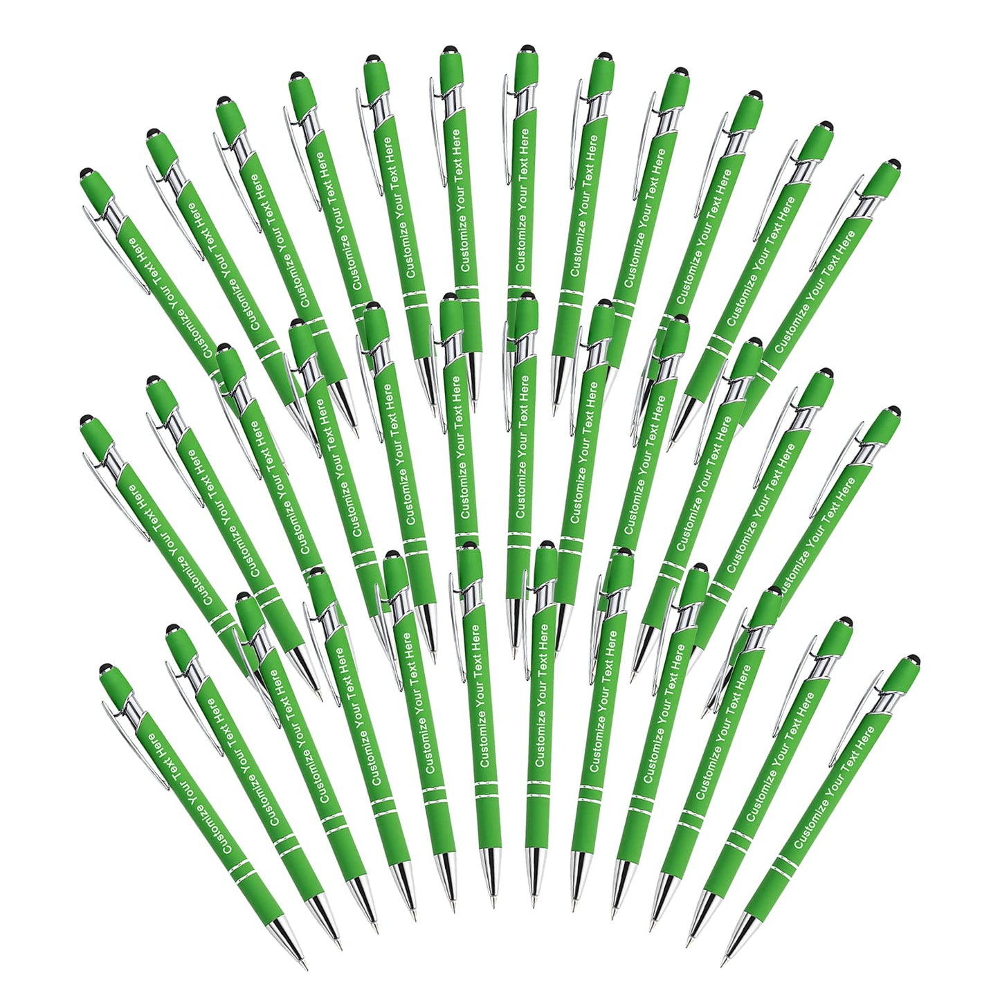 Qingxily Custom Pens - 300 Pcs, Personalized with Free Engraving - Colorful Pens 36 Pcs (36 Pen