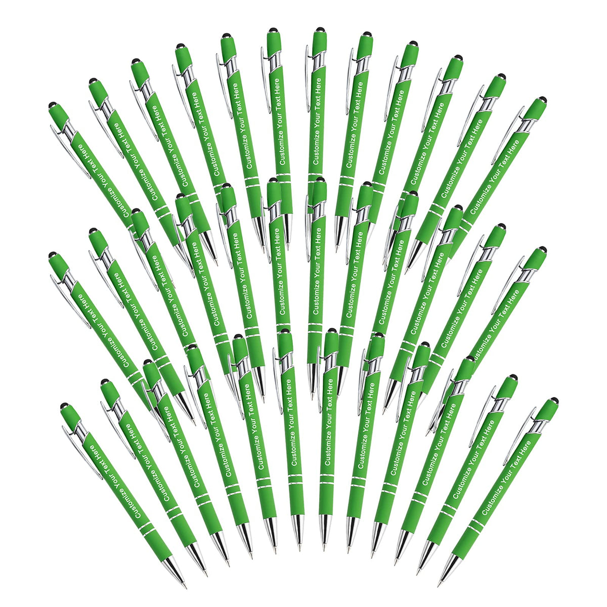 Qingxily Custom Pens - 300 Pcs, Personalized with Free Engraving - Colorful Pens 36 Pcs (36 Pen