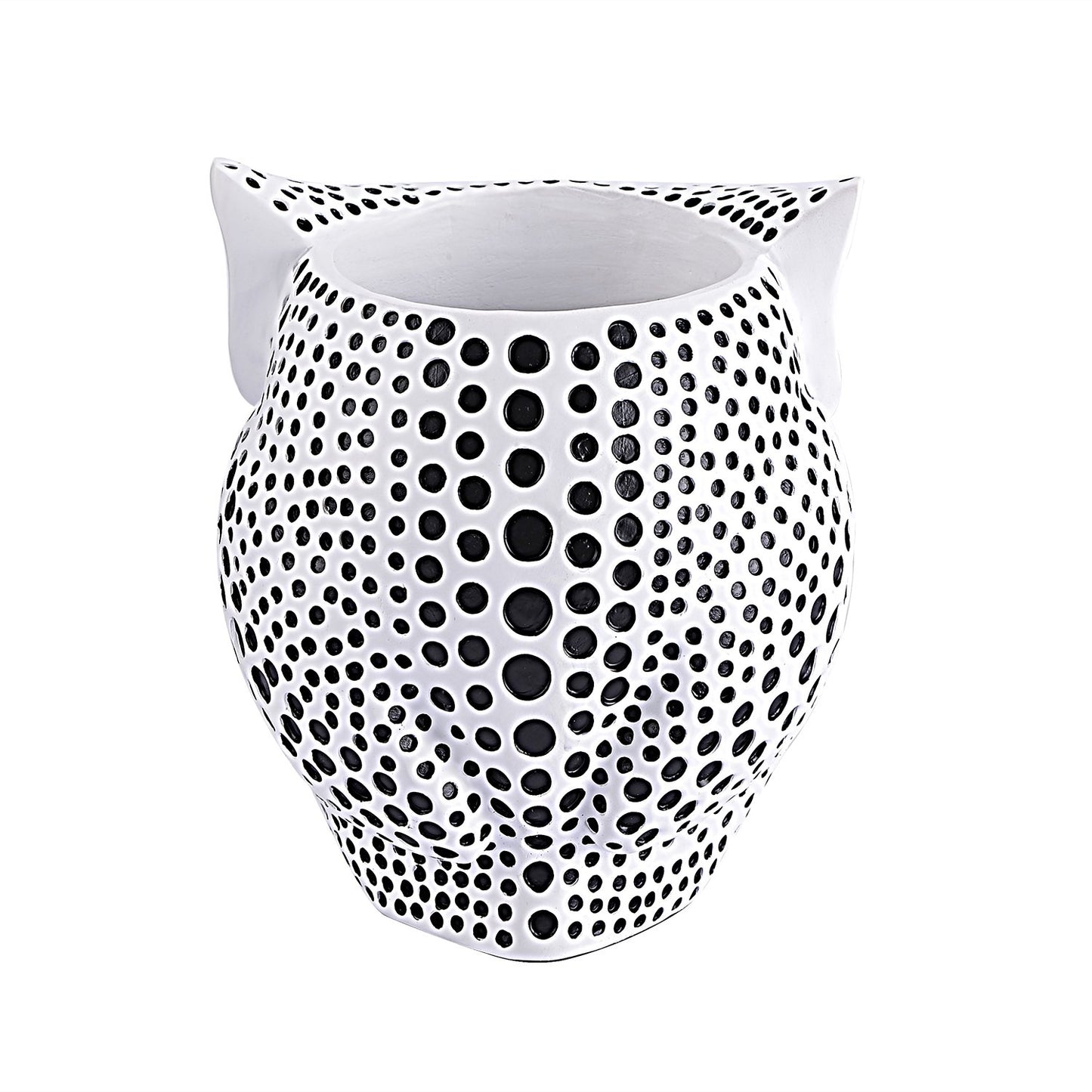 PSKZNSZ Owl Pen Holder, Owl Pen Pencil Container Carving Brush Pot Brush Holder Desk Organizer