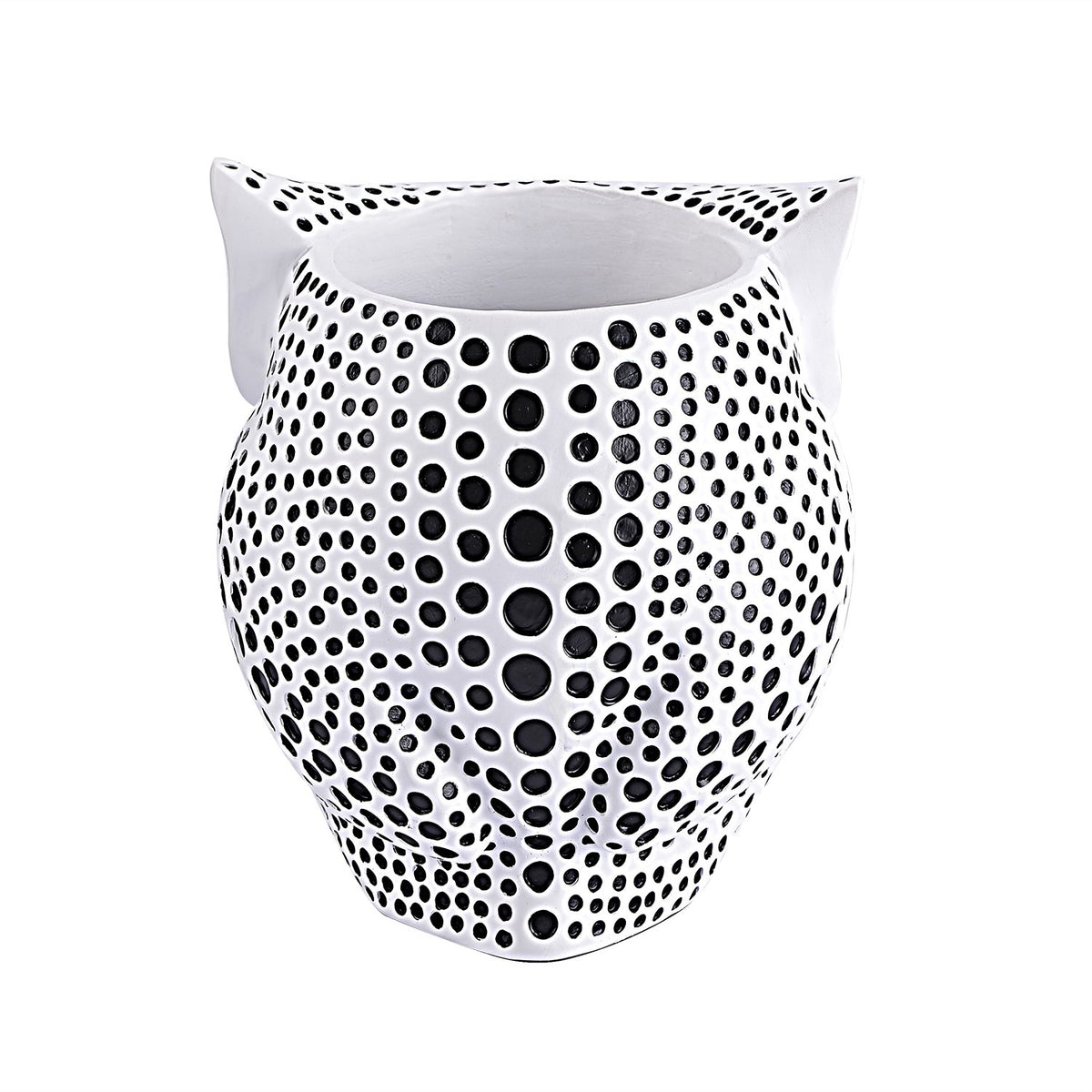 PSKZNSZ Owl Pen Holder, Owl Pen Pencil Container Carving Brush Pot Brush Holder Desk Organizer