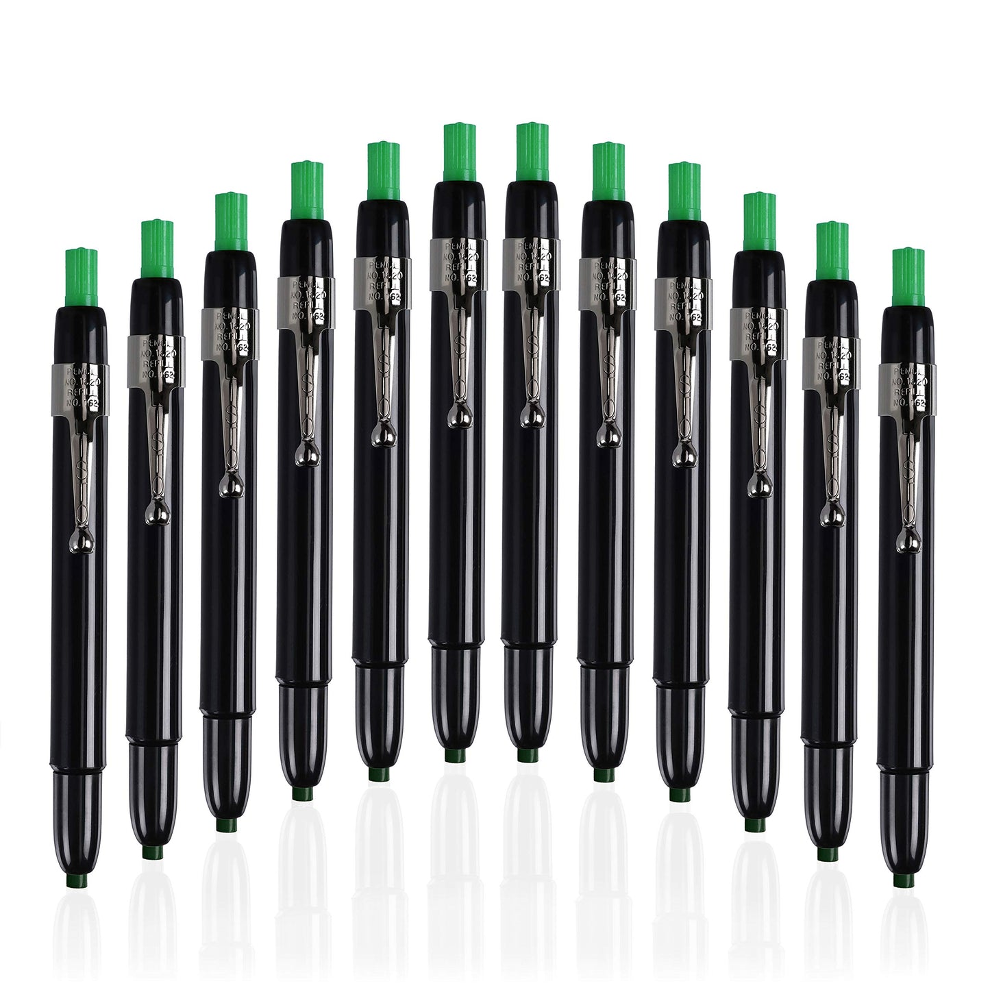 Listo 1620 Box of 12 Green Color China Markers/Grease Pencils/China Marking Pencils/Wax Pencils