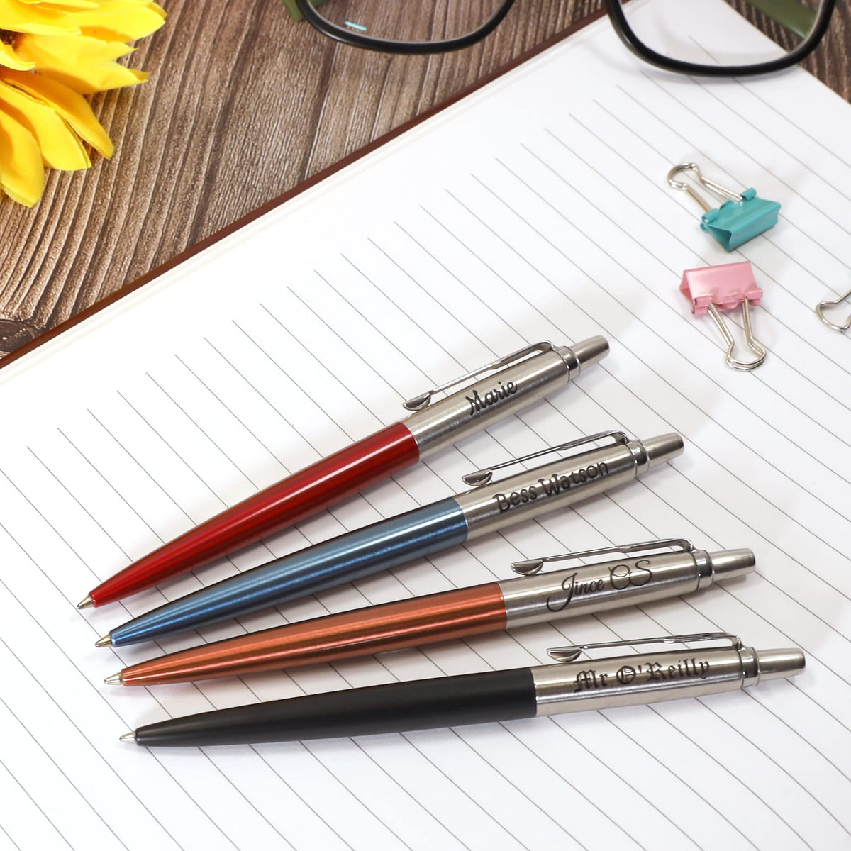 Personalised Custom Parker Jotter Bond Street Pen + Gift Box | Design A Truly Unique Present |