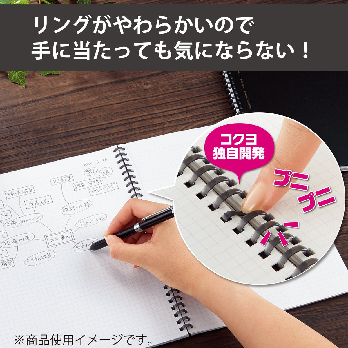 KOKUYO Spiral Lined Notebook, 8.3'' x 5.8'' Business Journal A5 Soft Ring Notebooks with A 6mm