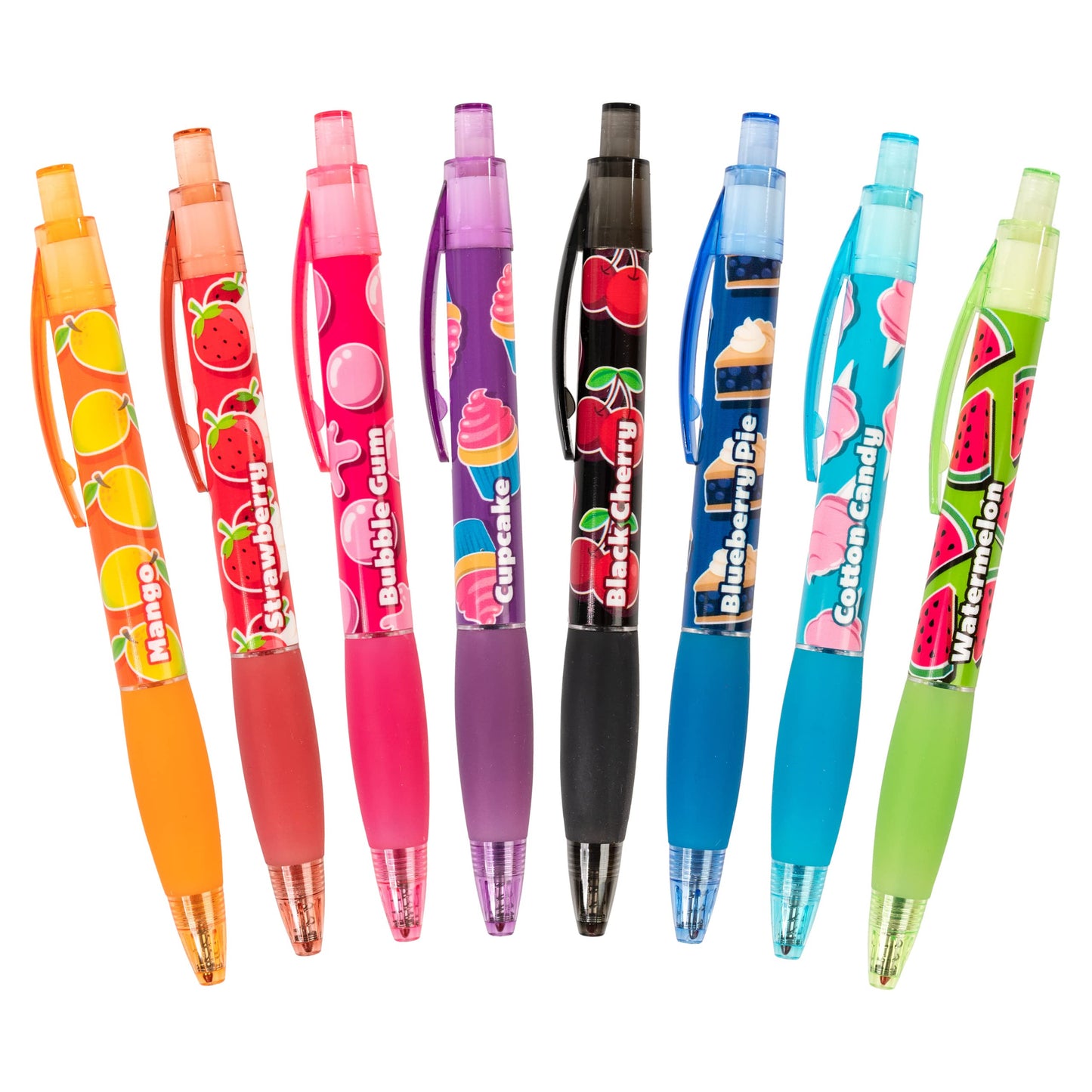 Scentco Glitter Gel Smens (2 Pack) - Gourmet Scented Pens, Colored Glitter Gel Ink, Medium Point, 8