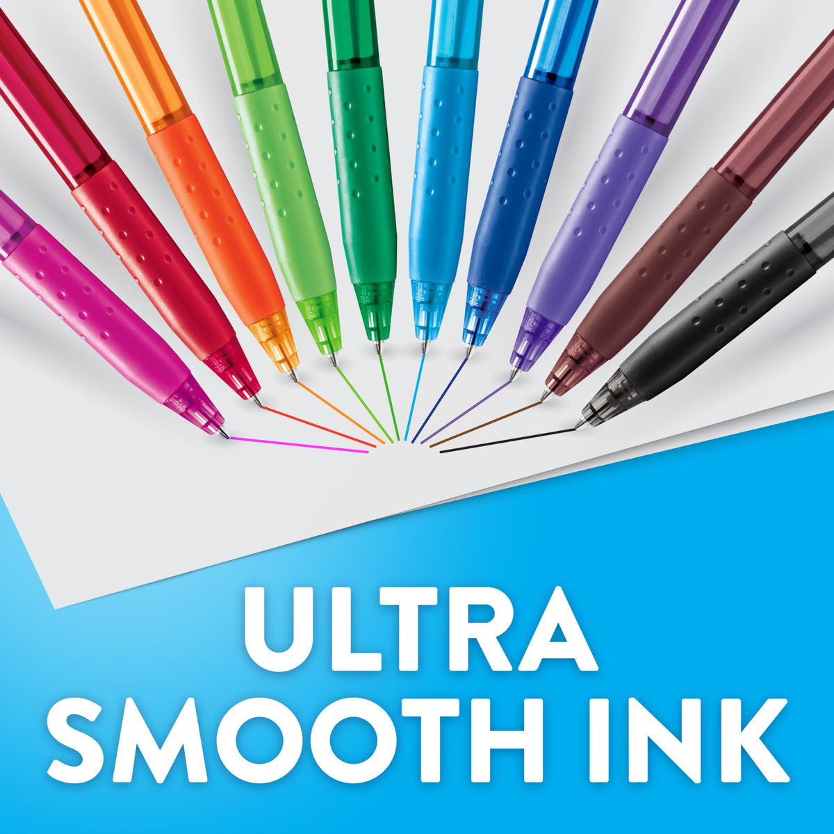 Paper Mate InkJoy 300RT Retractable Ballpoint Pens | Medium Point (1.0 mm) | Blue | 12 Count