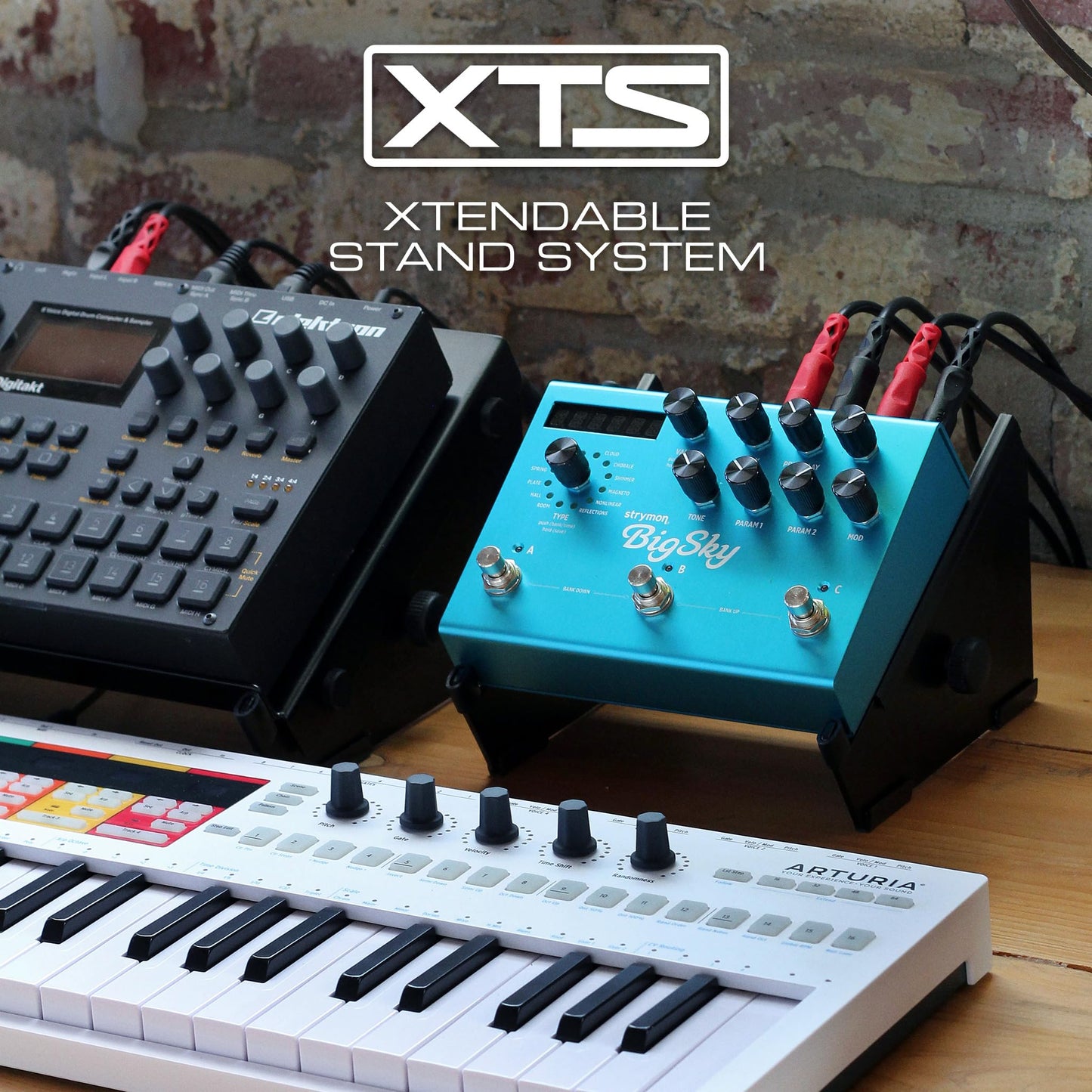 XTS Desktop Stand, for MPC Sample / Digitakt / Pedals, 6.6" - 10.4" Size