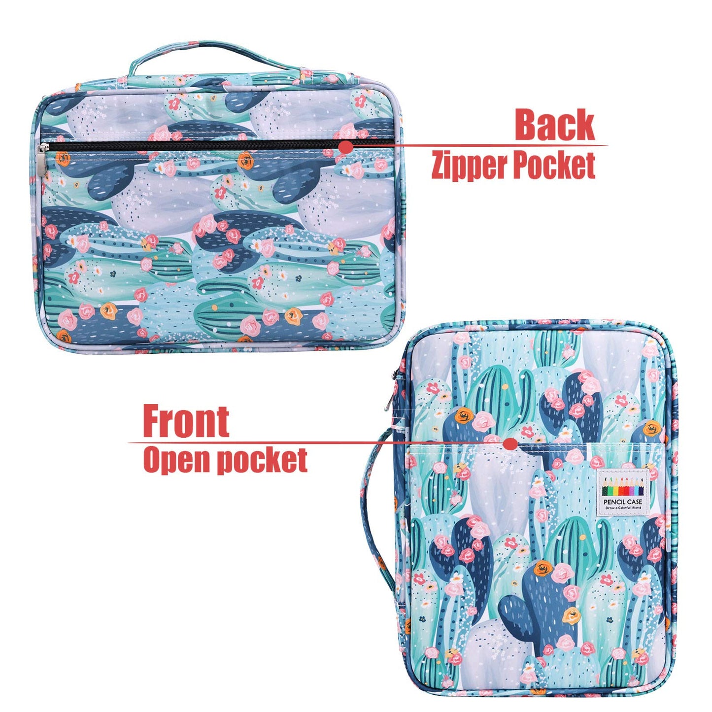 AYVANBER Colored Pencil Case 220 Slots Gel Pens Holder Waterproof Organizer Bag Portable Artist