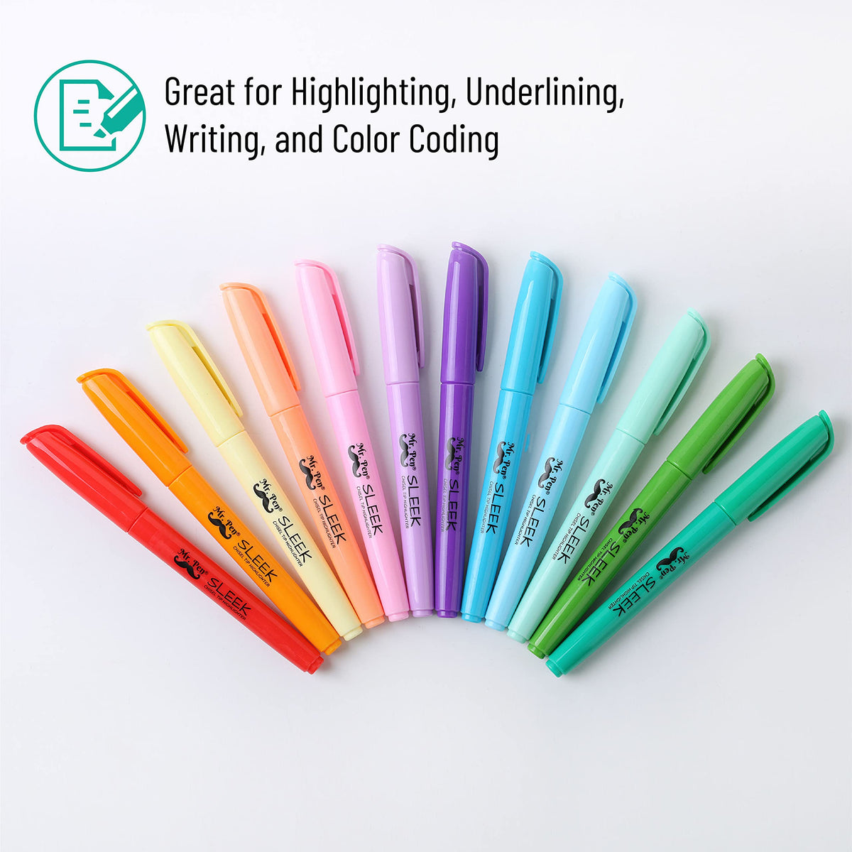 Mr. Pen- Bulk Highlighter Set, 144 Pack, Assorted Colors, Chisel Tip