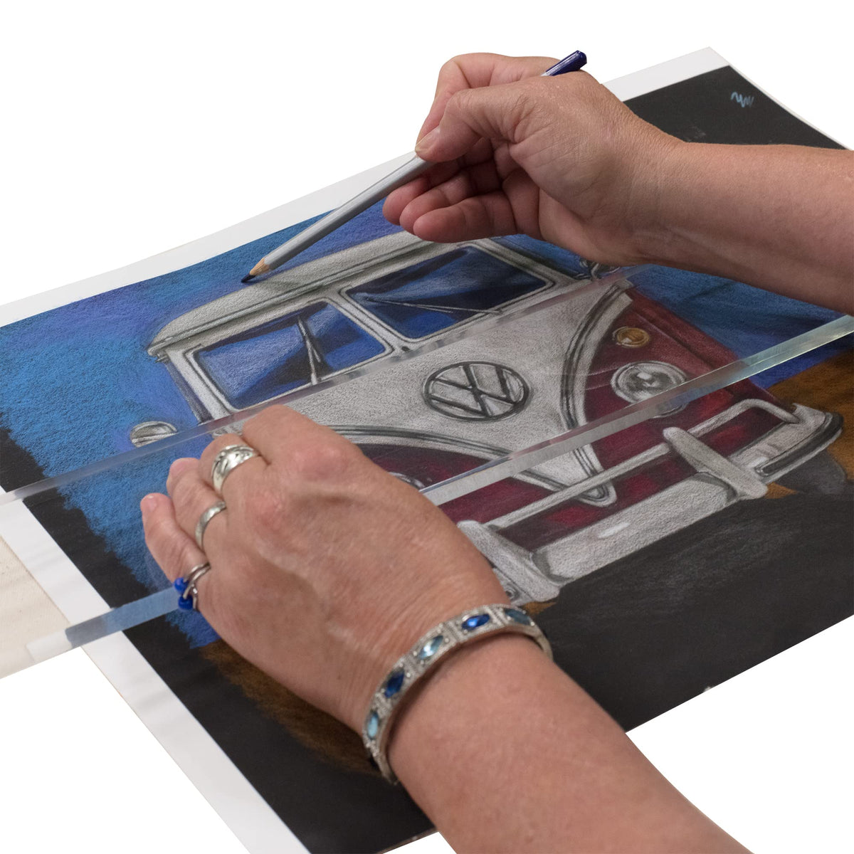 Creative Mark Artist Leaning Bridge Hand and Wrist Leaning Bridge Acrylic Used For Steady Hand