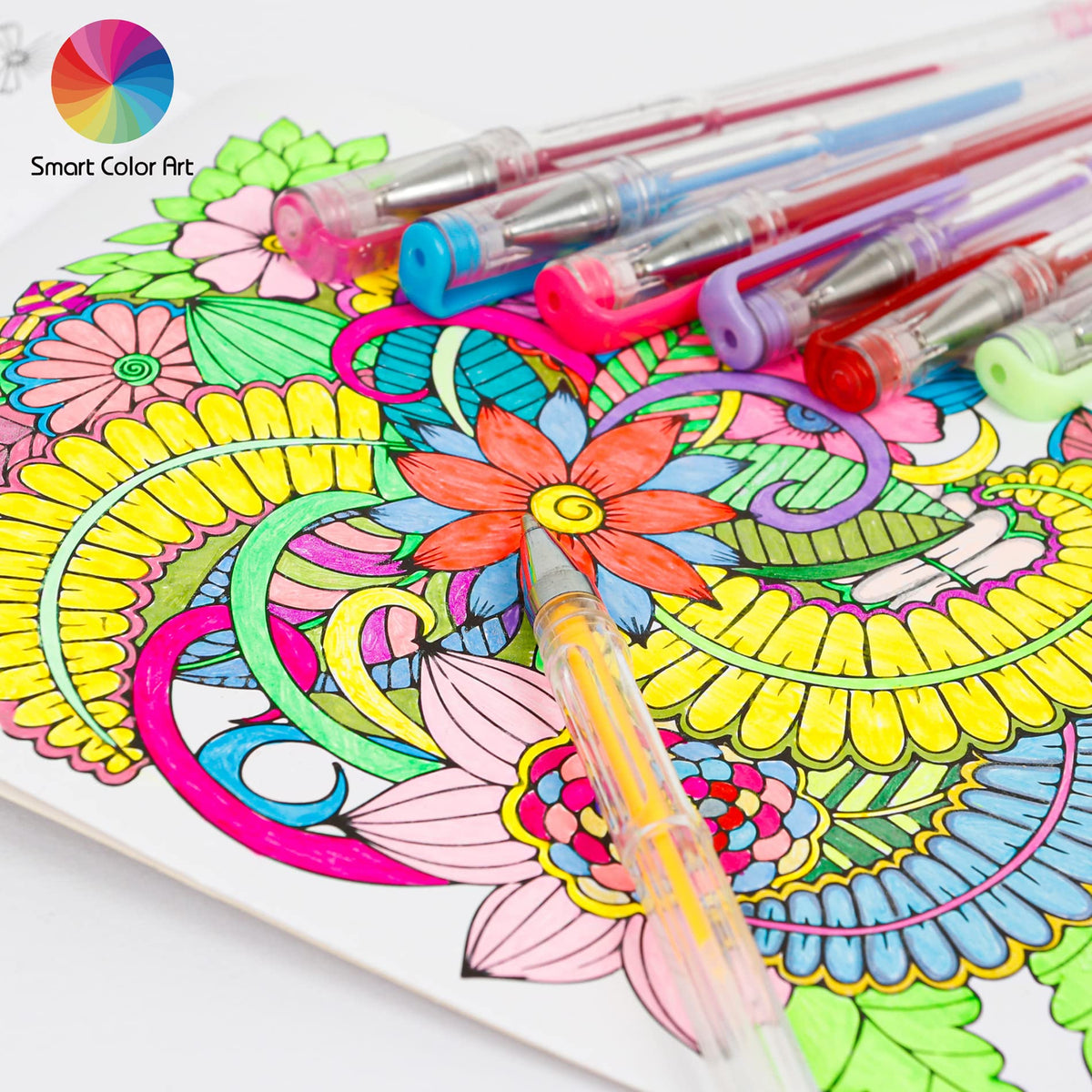 Smart Color Art 320 Pack Gel Pens Set, 160 Colors Gel Pen with 160 Refills for Adult Coloring Books