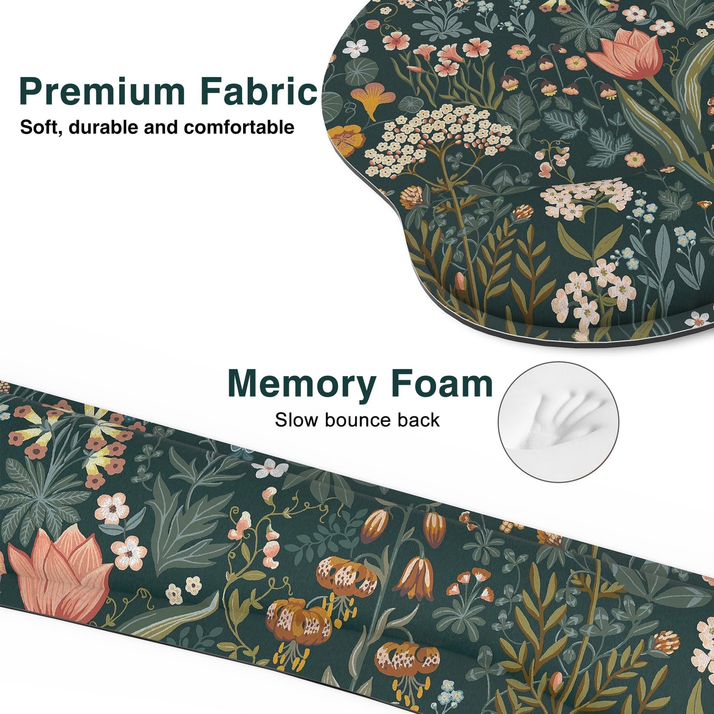 Ergonomic Mouse Pad with Wrist Rest and Keyboard Wrist Rest, Mousepad