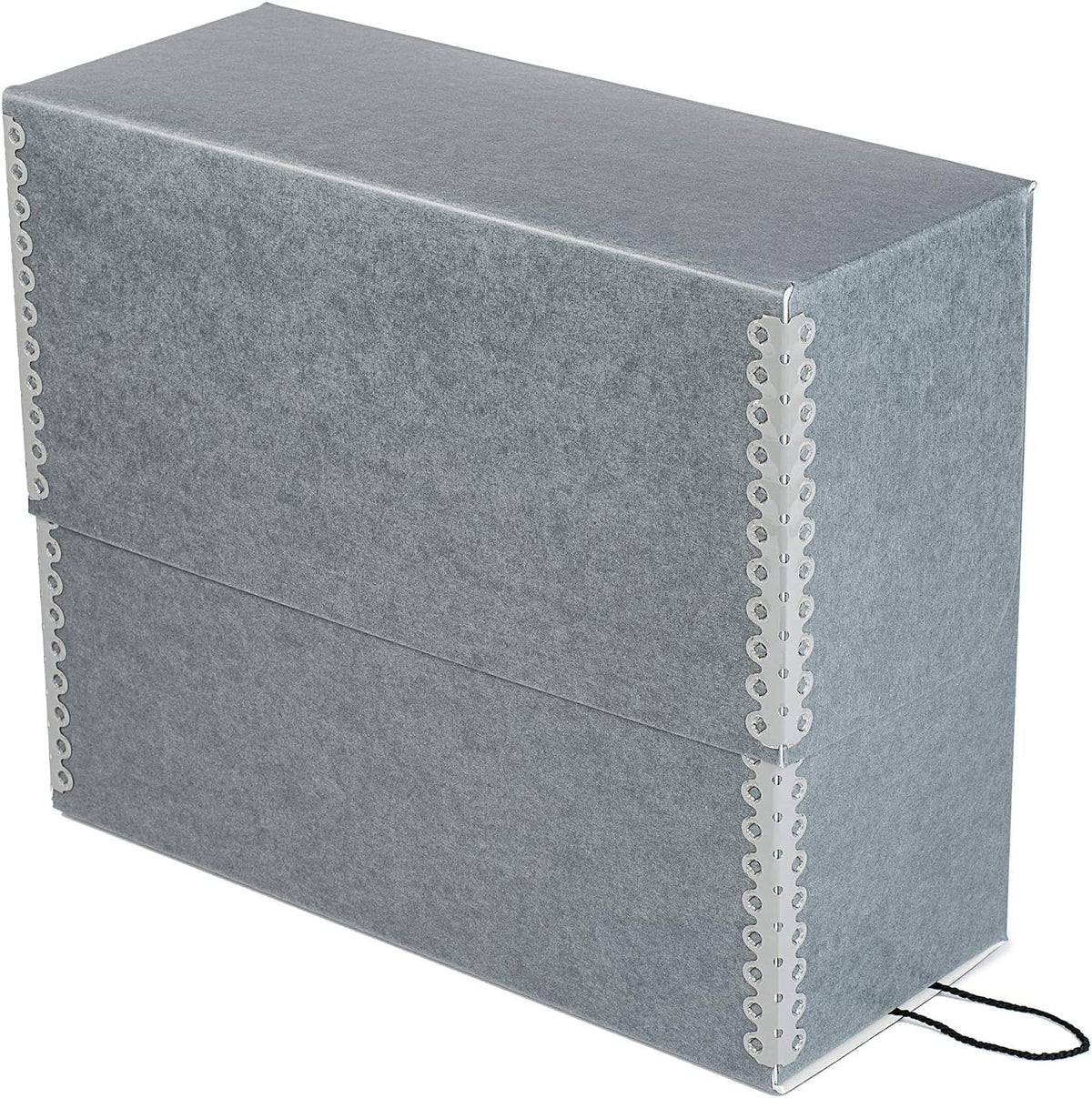 Lineco Archival Document Storage Box, Gray, 12.5" x 10.5" x 5"