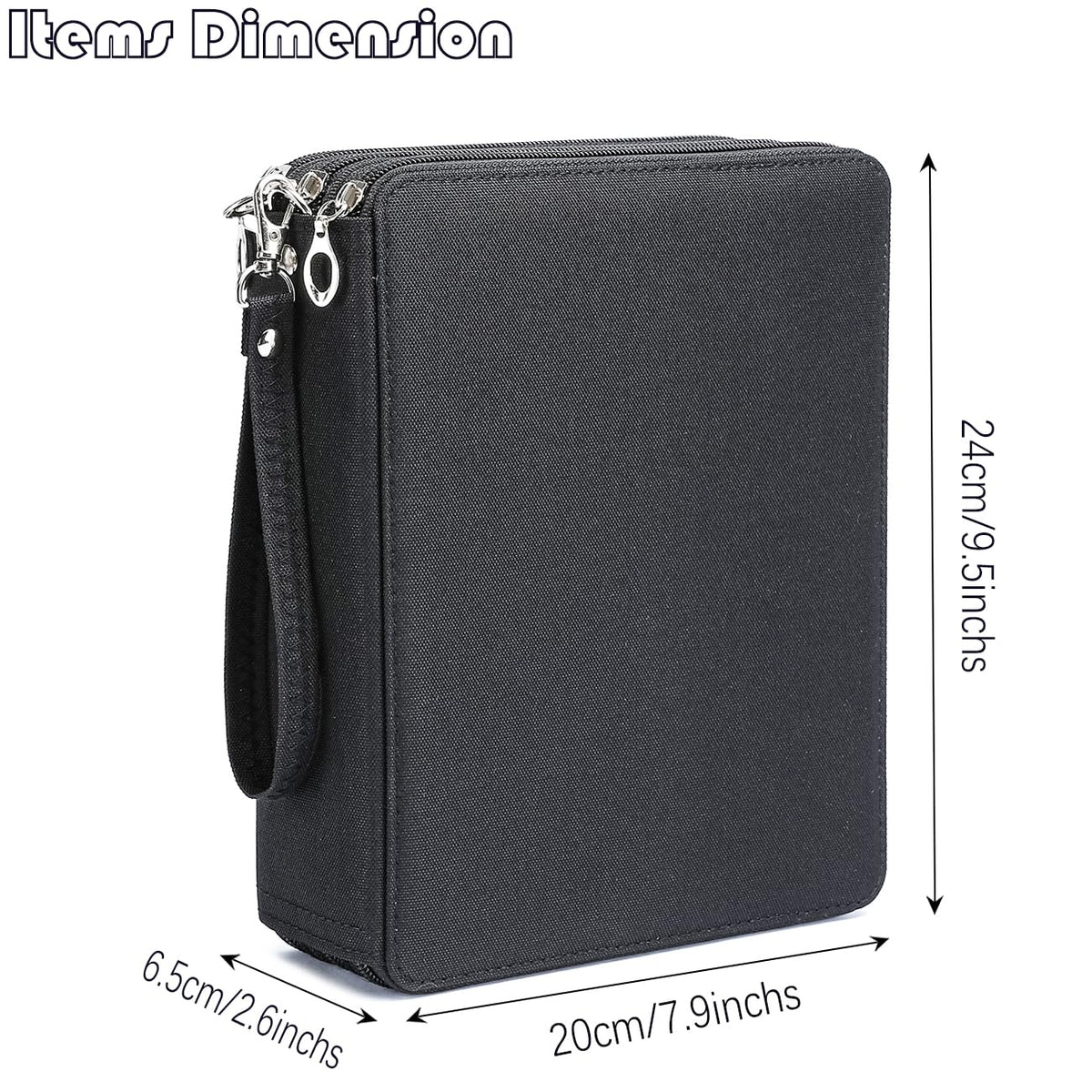 YOUNGCOL Colored Pencil Case - 120 Slots Pencil Holder with Handle Strap Large Capacity Pencil
