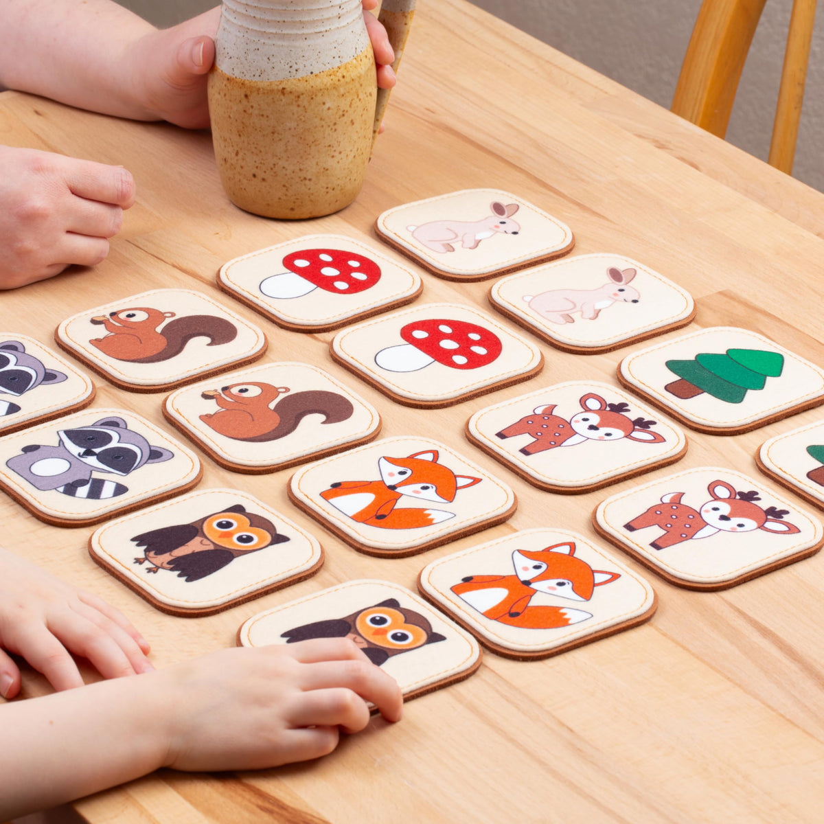 Felt Matching Game for Ages 2–4 – Soft and Safe for Ages 1+ – Montessori Memory Game – Sensory