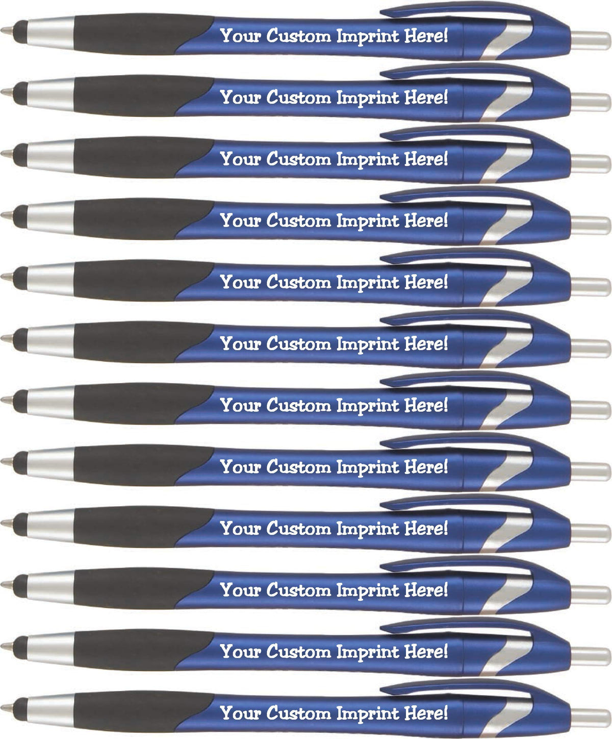 Express Pencils The Glide Ballpoint Pen with Stylus. Click action Custom Personalized Black writing