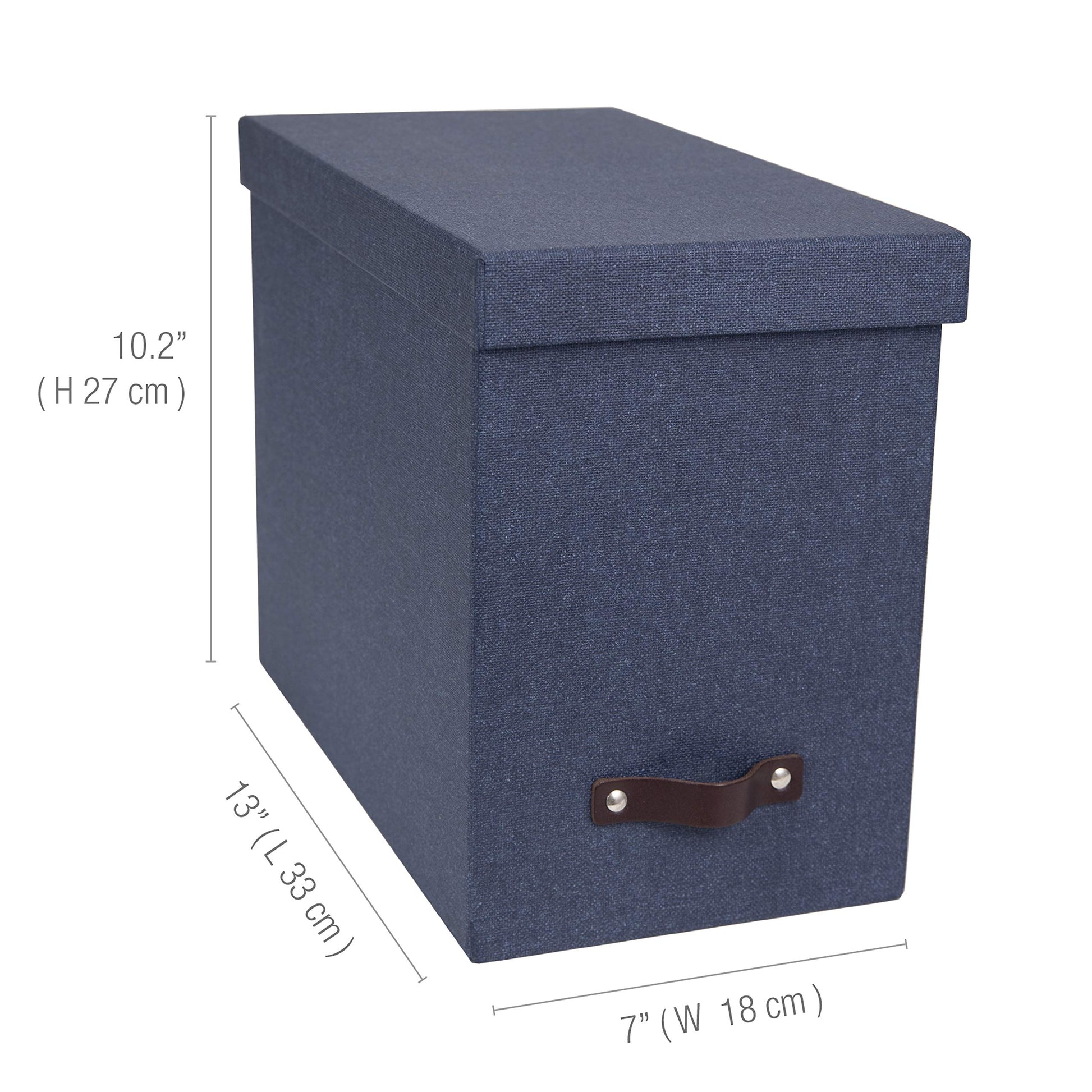 Bigso John Desktop File Box - File Storage Box and Document Organizer for Important Paperwork