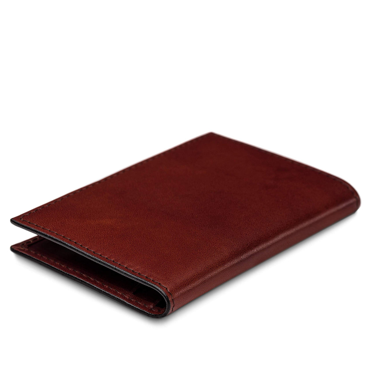 Bosca Men's Leather Card Holder Wallet - Slim, Front Pocket Design, 4 Card Slots Calling Card & ID