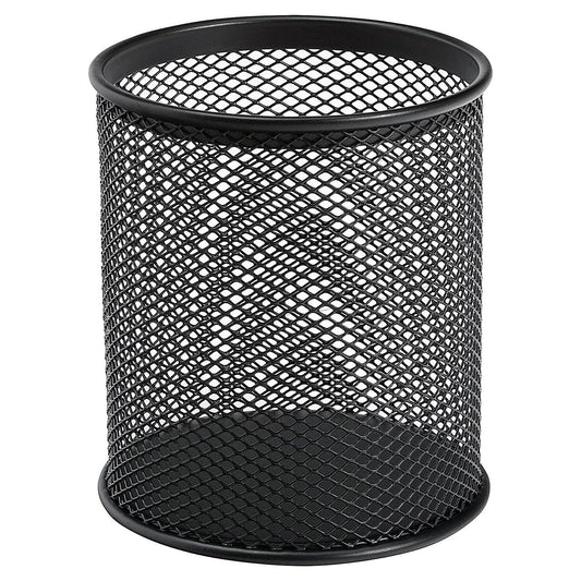 Q-Connect Pen Cup Metal Black (office Set) / Small Office Accessories/Type-Desktop/Kind-For