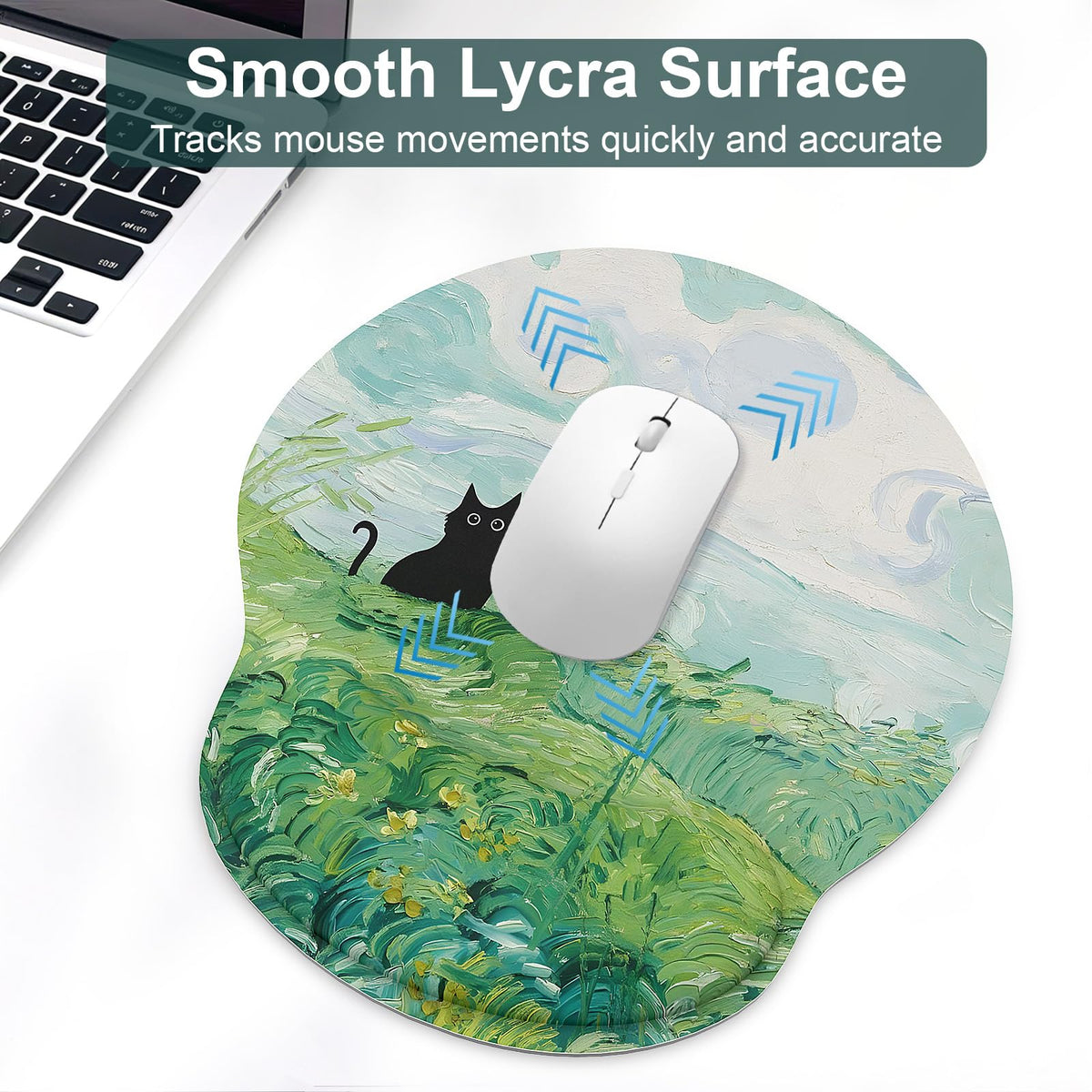 Ergonomic Mouse Pad with Wrist Rest and Keyboard Wrist Rest, Mousepad
