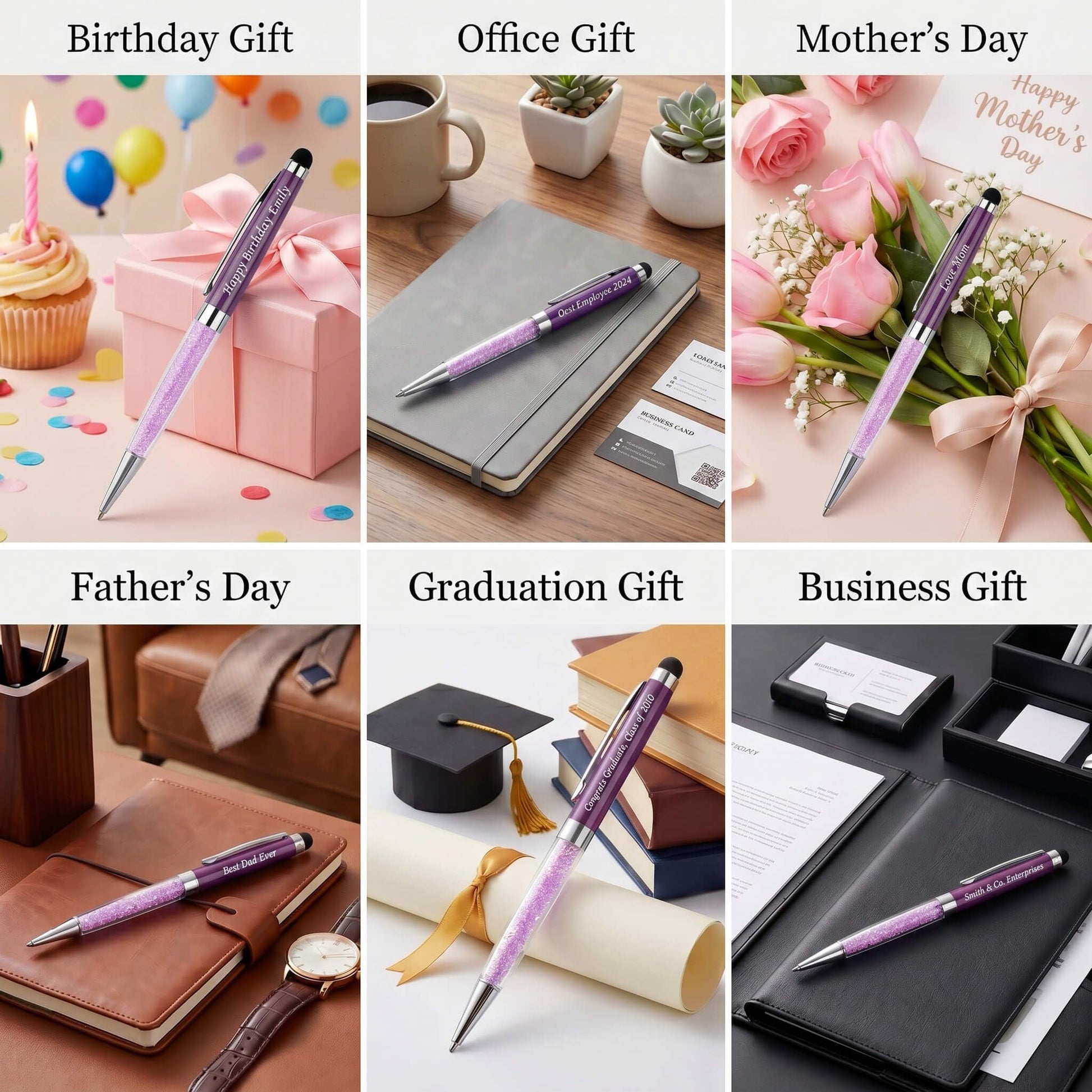 Ancolo Personalized Business Pens - Gift for Nurse, Office, Hotel Lobbies