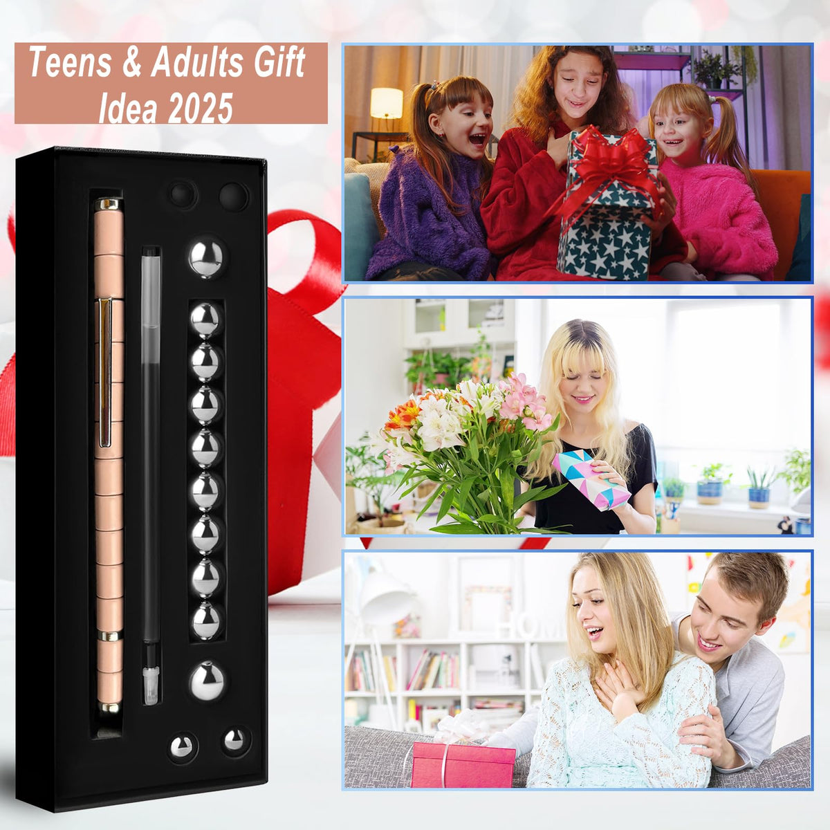 Fidget Gel Pen Teen Girls Gift Ideas - Unique Back to School Supplies Gift for Students & Teachers