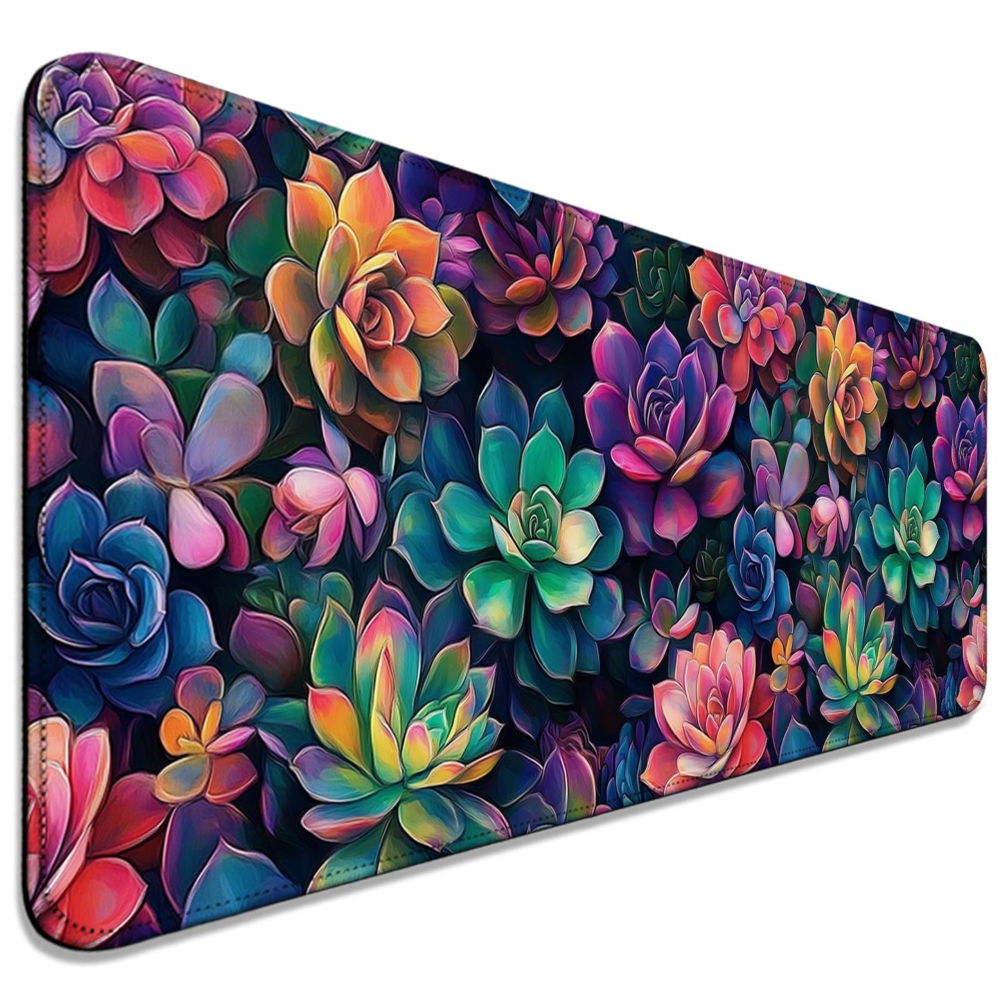 AYKDTFN Succulent Plants XL Mouse Pad & Desk Mat for Gaming, Office & Home