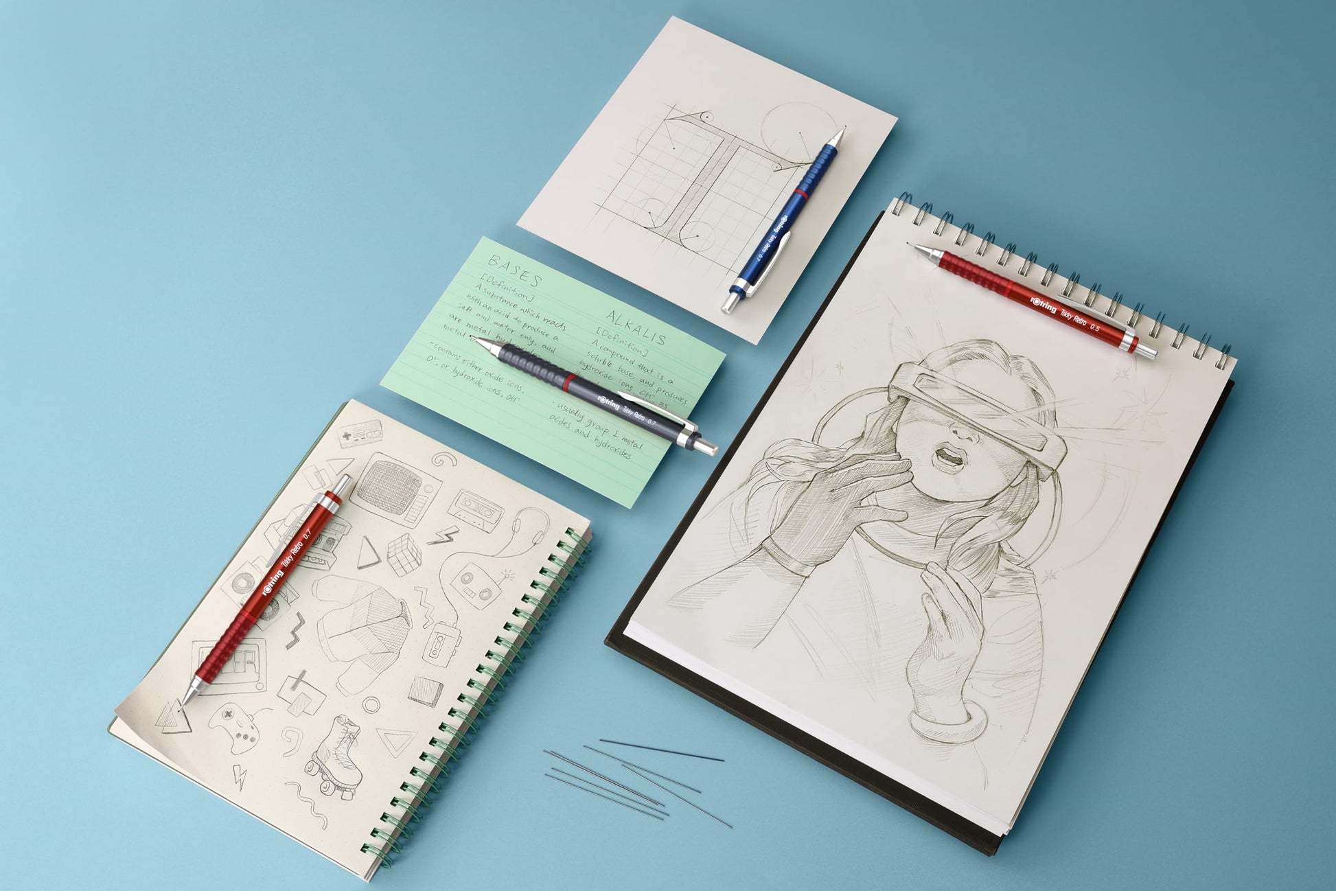 rOtring RO TIKKY RETRO RED MP 0.7 TK12