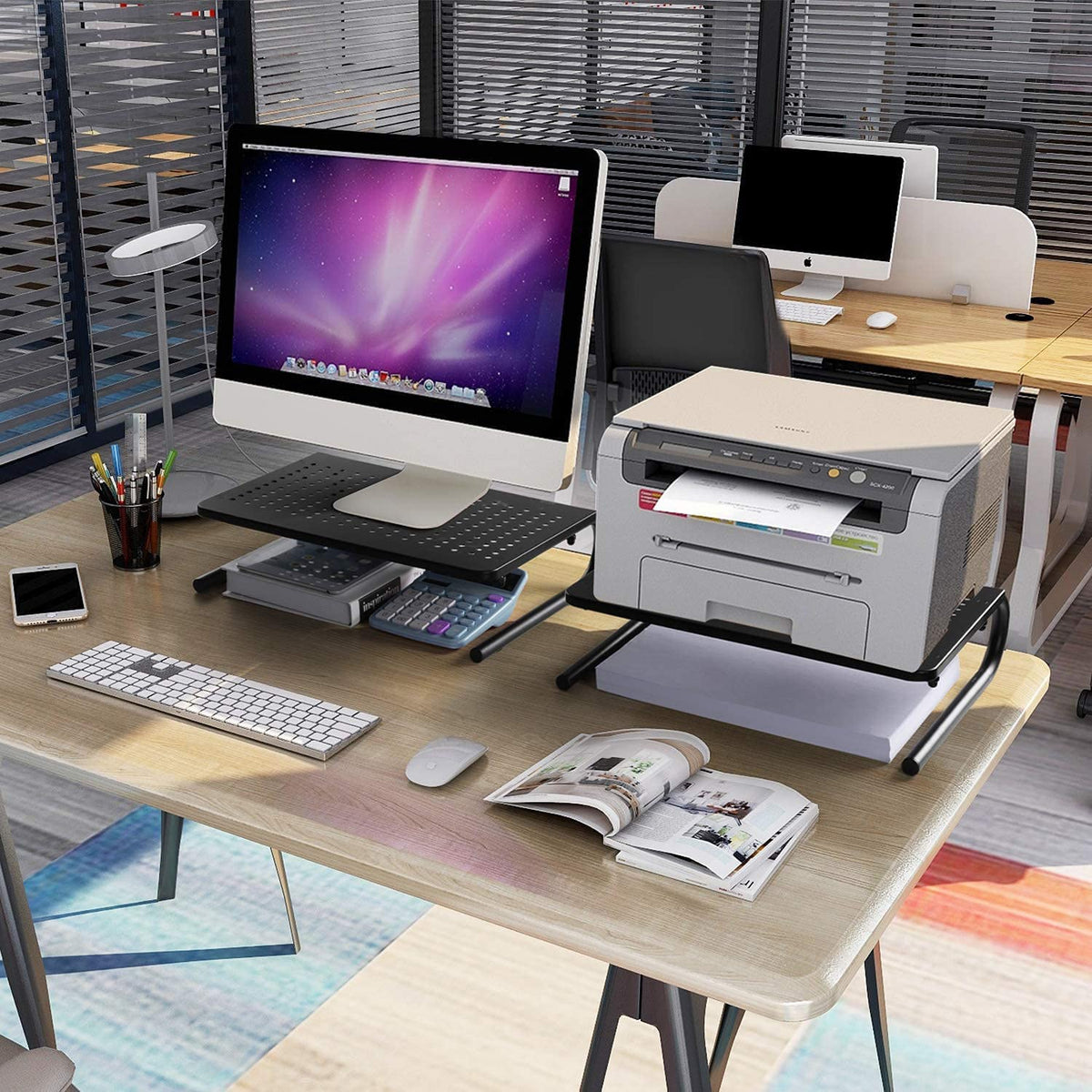 LORYERGO Monitor Stand - Monitor Stand Riser, Laptop Stand Riser for 15.6" Laptops, Computer