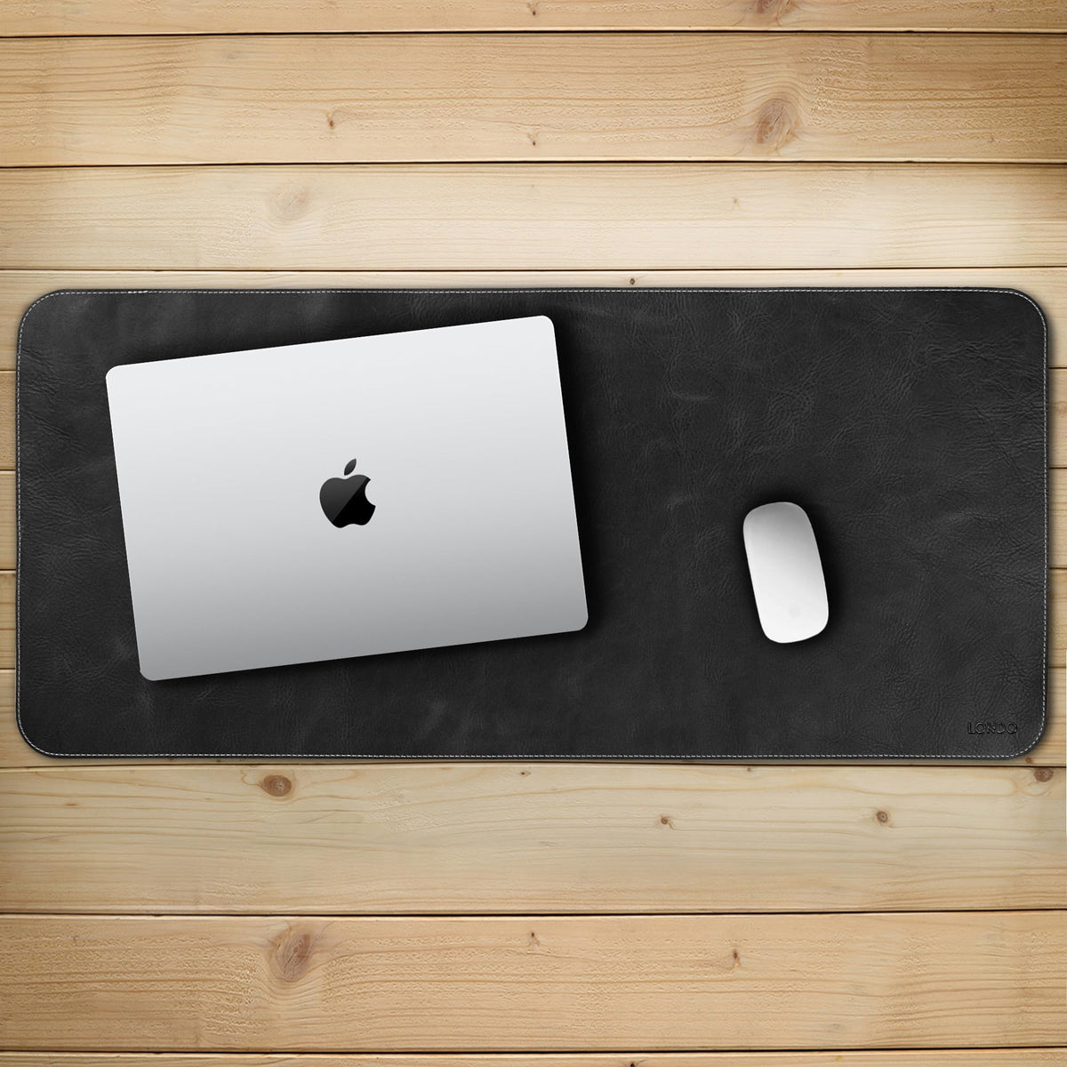 Londo Top Grain Leather Extended Mouse Pad – Large Desk Mat for Office & Gaming, Smooth Writing