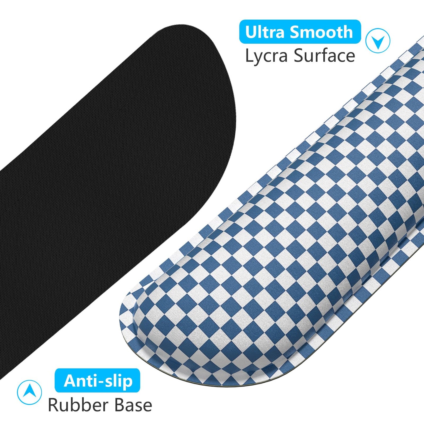 Dapesuom Enlarge Keyboard Wrist Rest, Memory Foam Wrist Cushion for Support, Cute Typing Pain