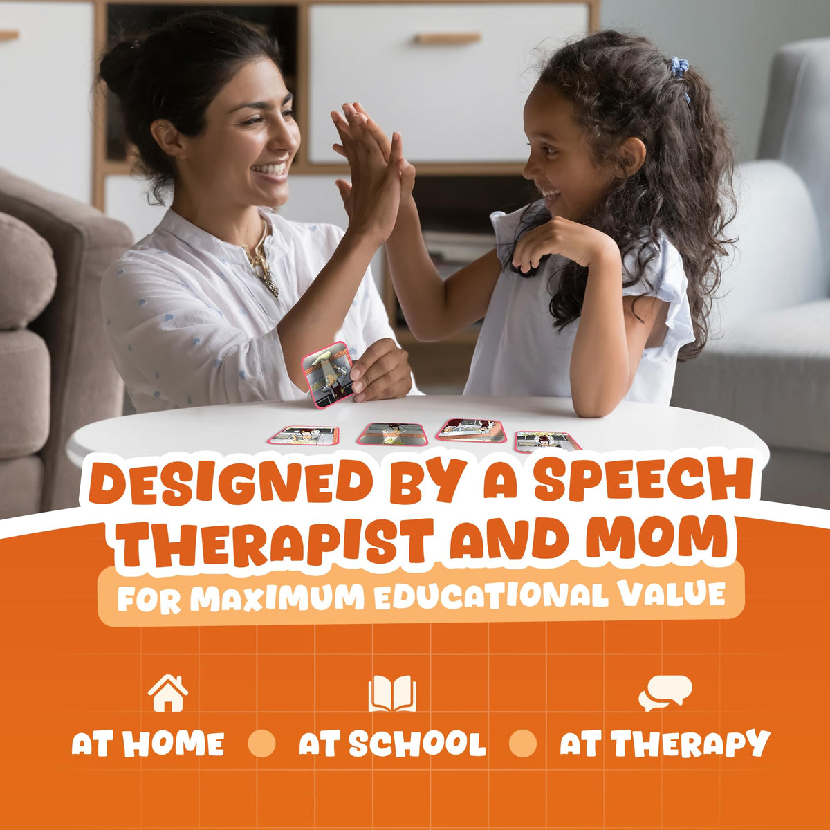 SkillEase Story Cues Skilled Sequencing Cards, Speech Therapy Materials, Social Skills Game