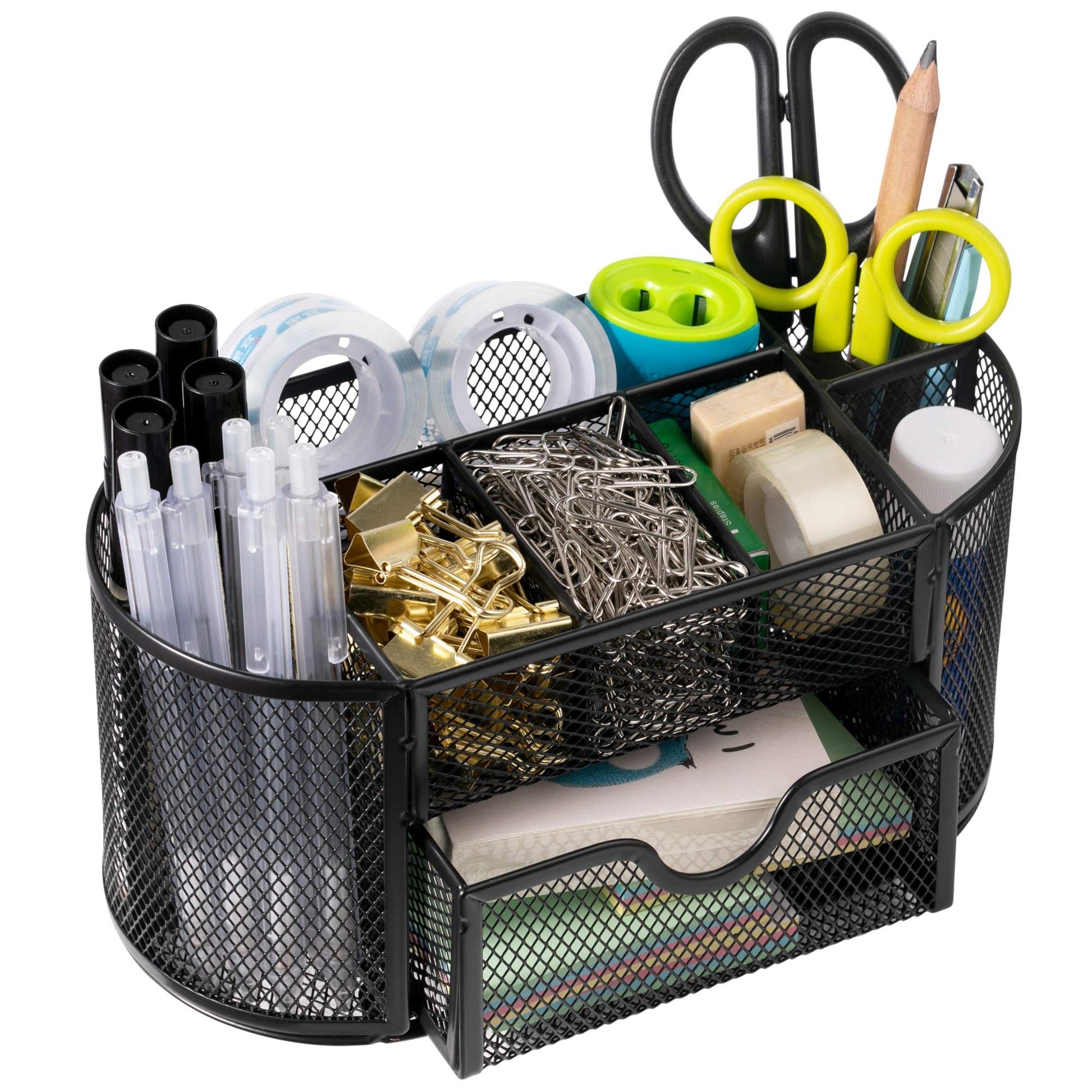 Desk Organizer, Office Supplies Pen Holder Organizers Multi-Functional Mesh Desk Organization