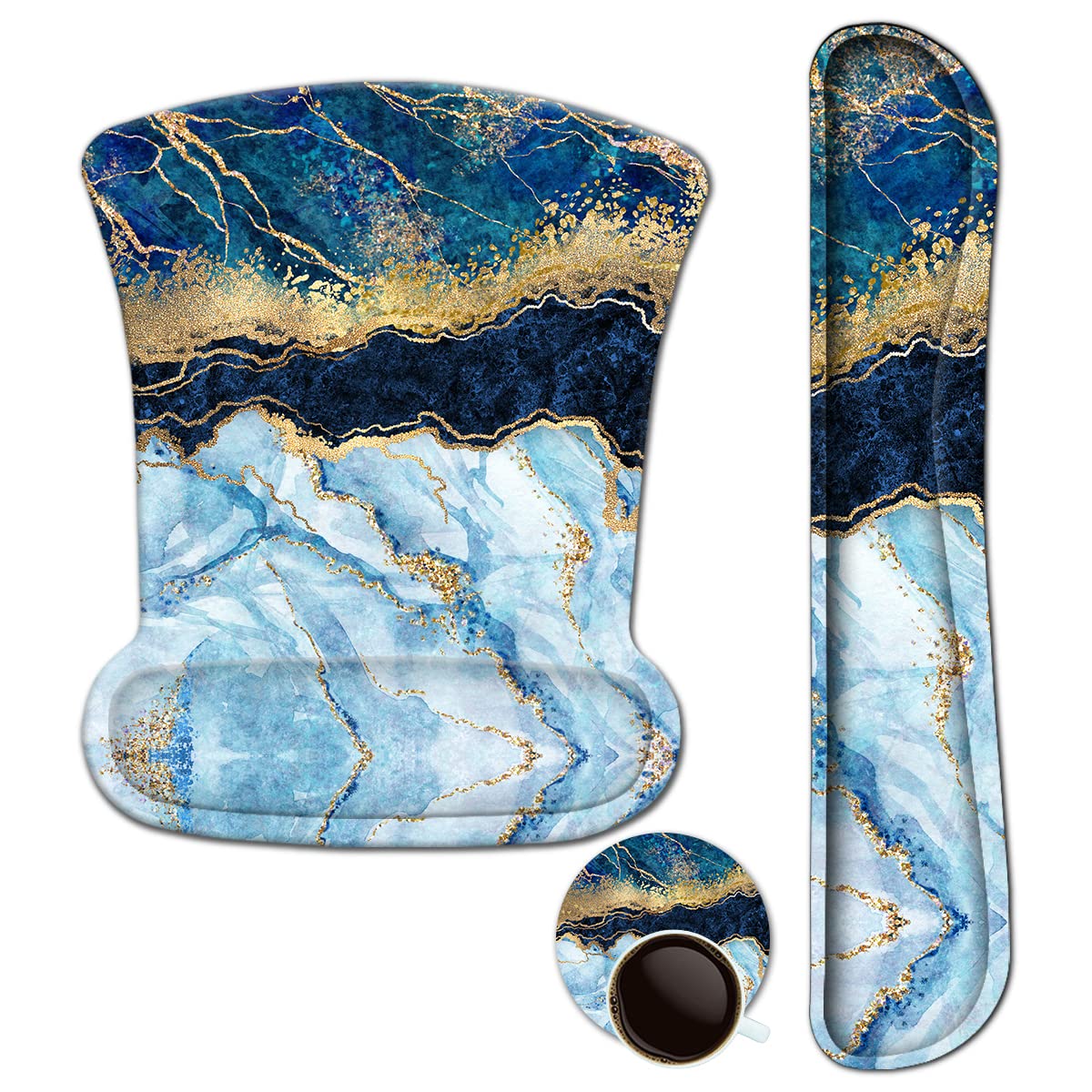 ArtSo Keyboard Wrist Rest and Mouse Pad with Wrist Support, Ergonomic Mouse Pad, Durable